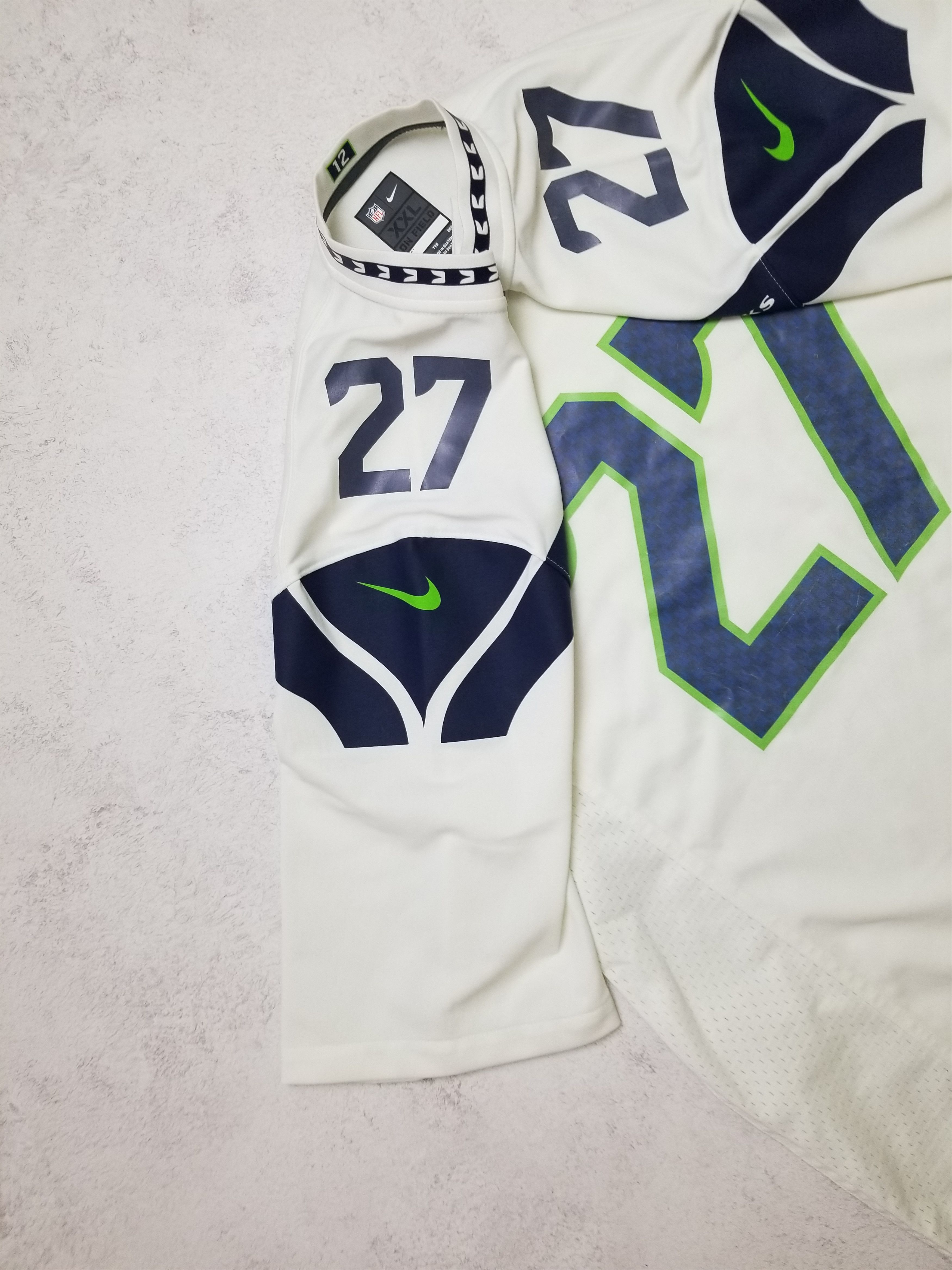 Nike Nike Seattle Seahawks # 27 Subat NFL Jersey Size US XXL / EU 58 / 5 - 9 Thumbnail
