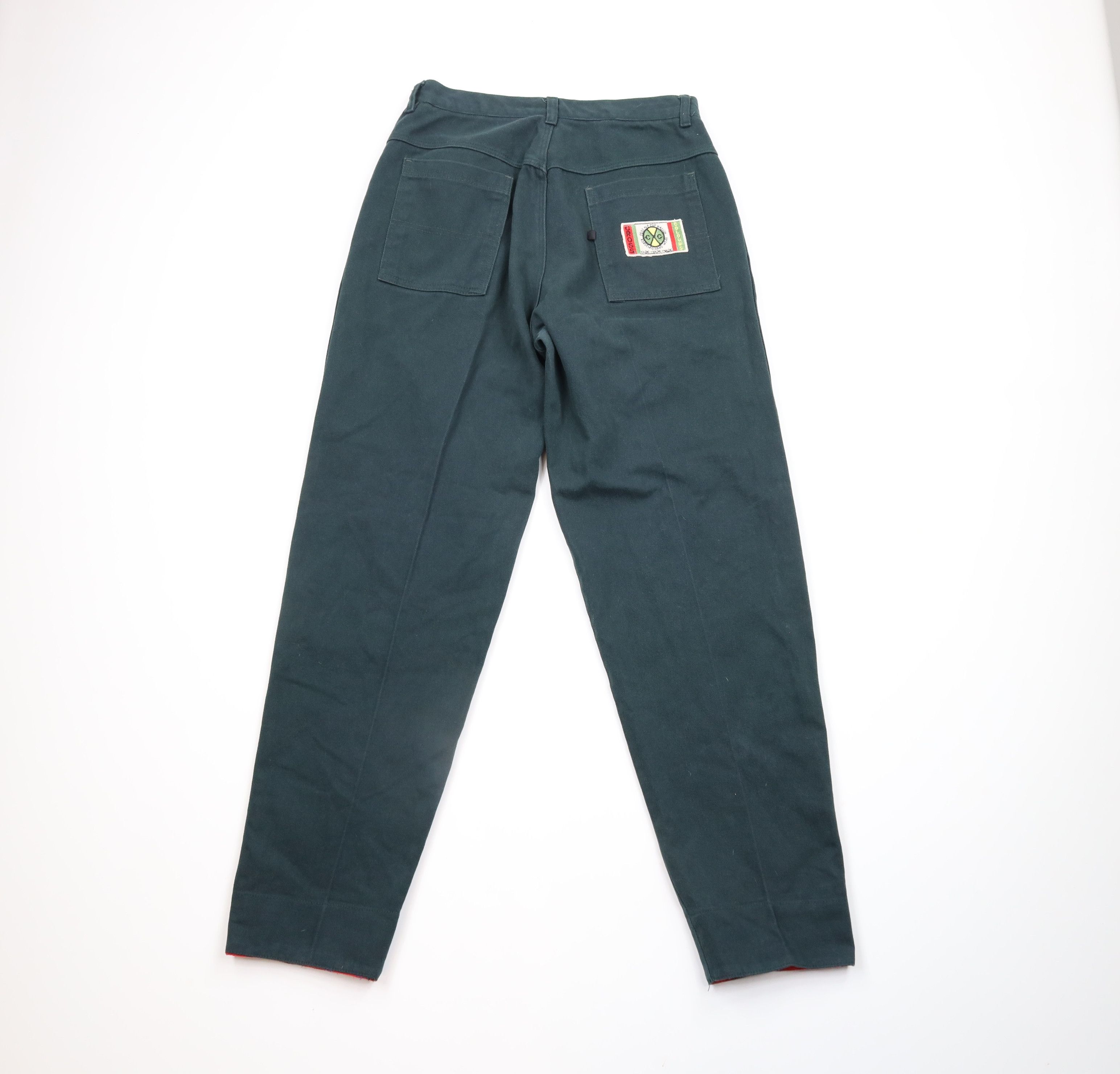 Cross Colours × Vintage Vintage 90s Cross Colours Cuff Pleated Denim Jeans Green Size US 30 / EU 46 - 8 Thumbnail
