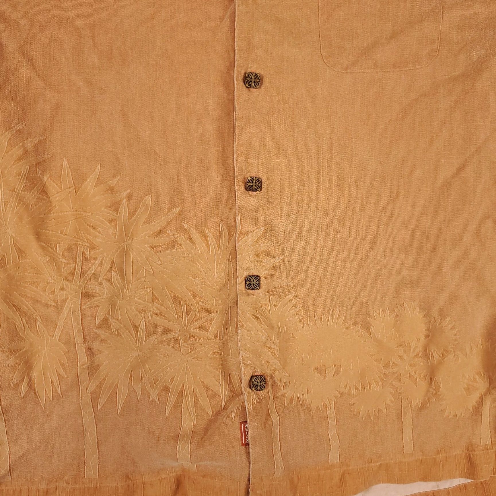 Tommy Bahama Tommy Bahama Button-Up Shirt Mens Large Orange Tropical Hawaiian Short Sleeve Silk Size US L / EU 52-54 / 3 - 3 Thumbnail