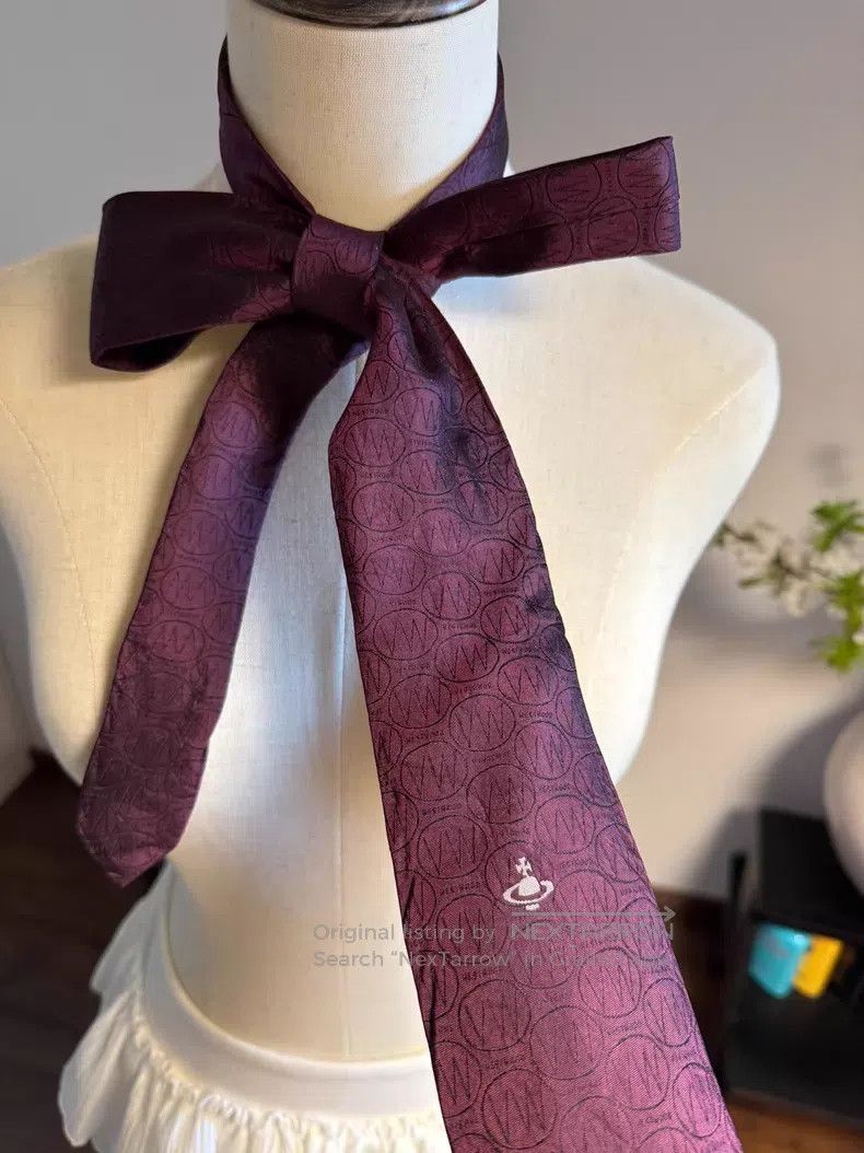 Vivienne Westwood Vivienne Westwood Dark Purple Tie Size ONE SIZE - 2 Thumbnail