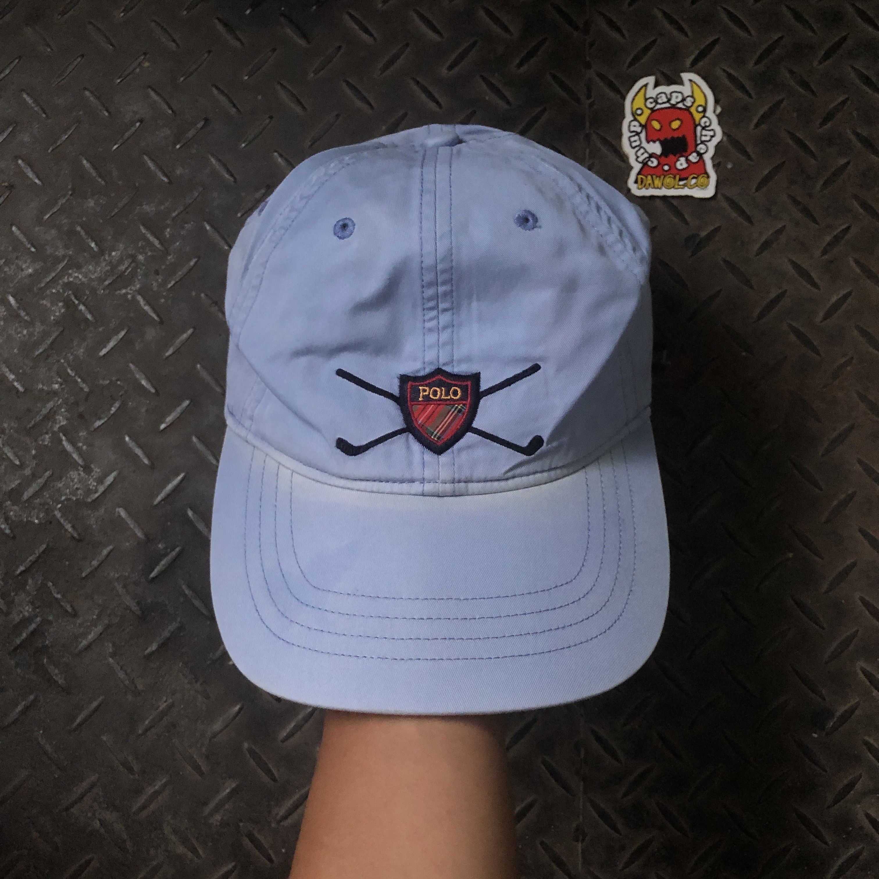 Polo Ralph Lauren Vintage Polo Sport Ralph Lauren Golf Logo Sunfaded Hat Size ONE SIZE - 2 Thumbnail