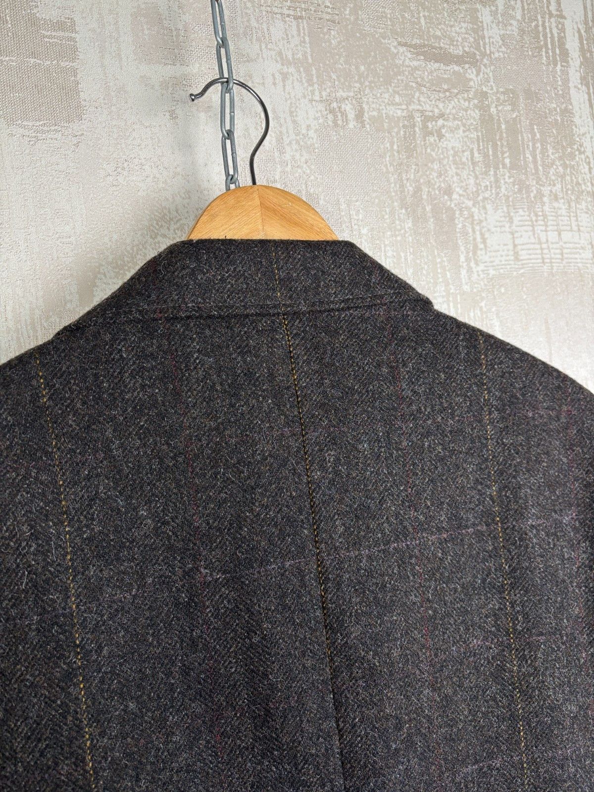 Marks & Spencer Blue Harbour M&S Yorkshire Tweed Moon Wool Coat Dark Brown Size US XL / EU 56 / 4 - 18 Thumbnail