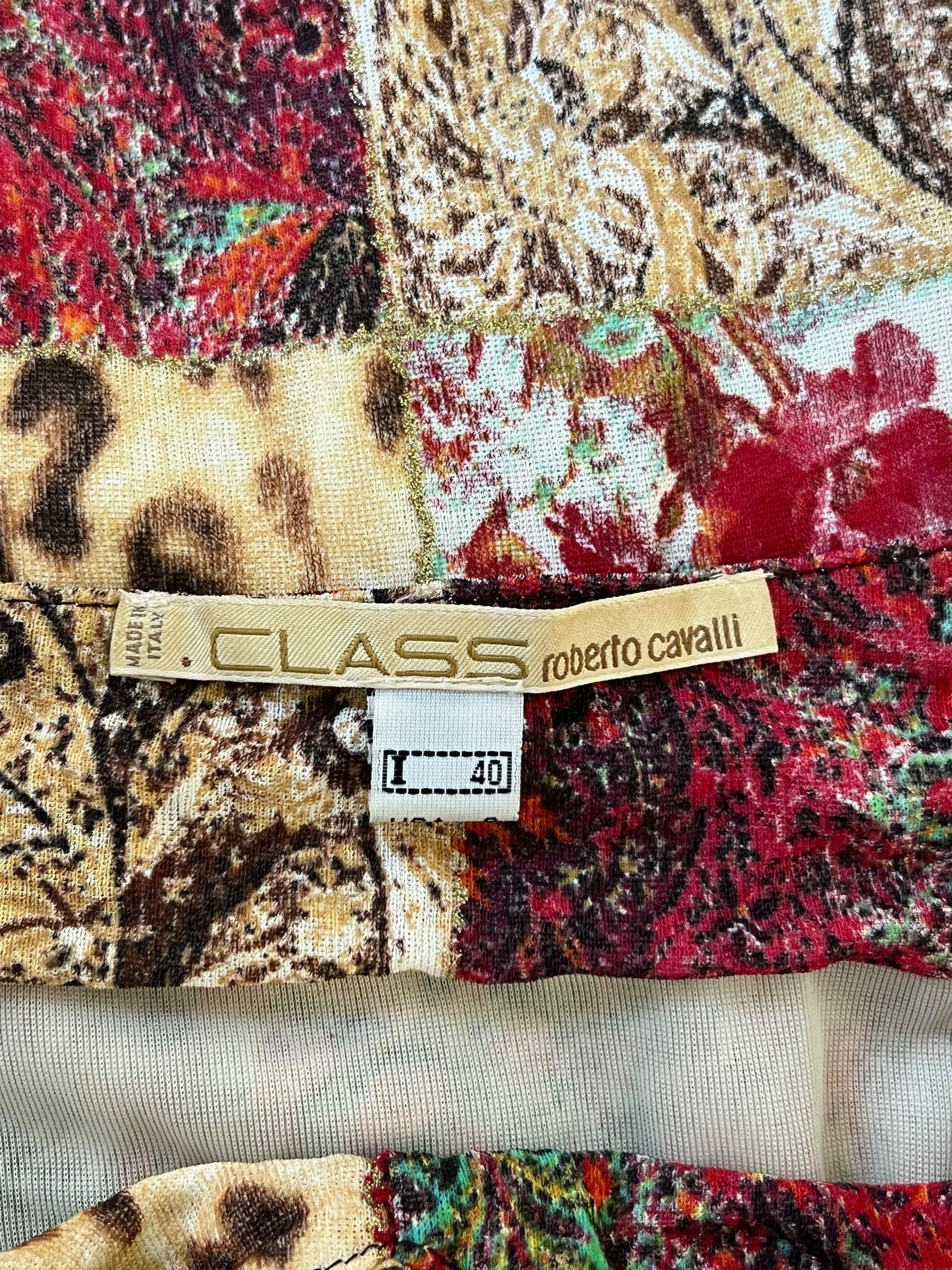 Roberto Cavalli Roberto Cavalli 2004 Patchwork Baroque Animal Print Dress Size S / US 4 / IT 40 - 5 Thumbnail