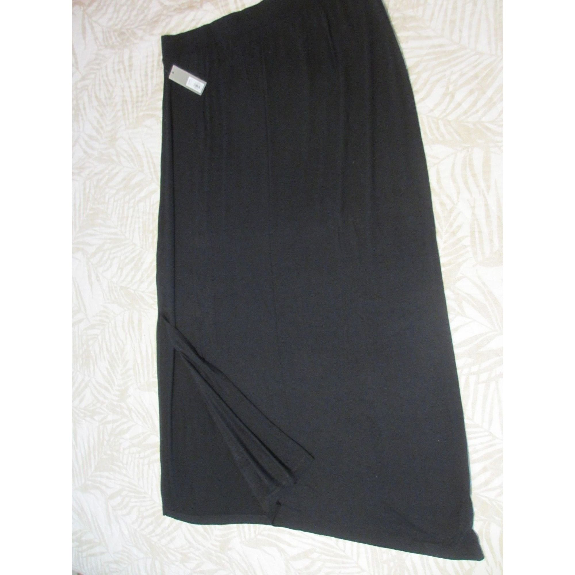 Apt. 9 APT. 9 BLACK STRETCH MAXI SKIRT NWT ELASTIC WAIST XL Size 40" / US 18 - 1 Thumbnail