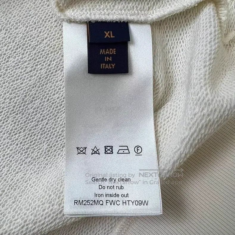 Louis Vuitton Louis Vuitton New embroidered white cursive sweatshirt Size US XL / EU 56 / 4 - 6 Thumbnail