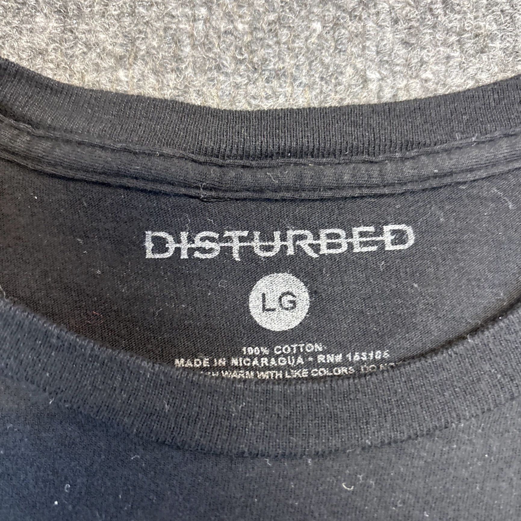 Vintage Disturbed Through the Years 2005-2015 Band T-Shirt Mens Size L Black Crew Neck Short Sleeve Cotton Knit Graphic Print Regular Vintage: No - The Guy Size US L / EU 52-54 / 3 - 3 Thumbnail