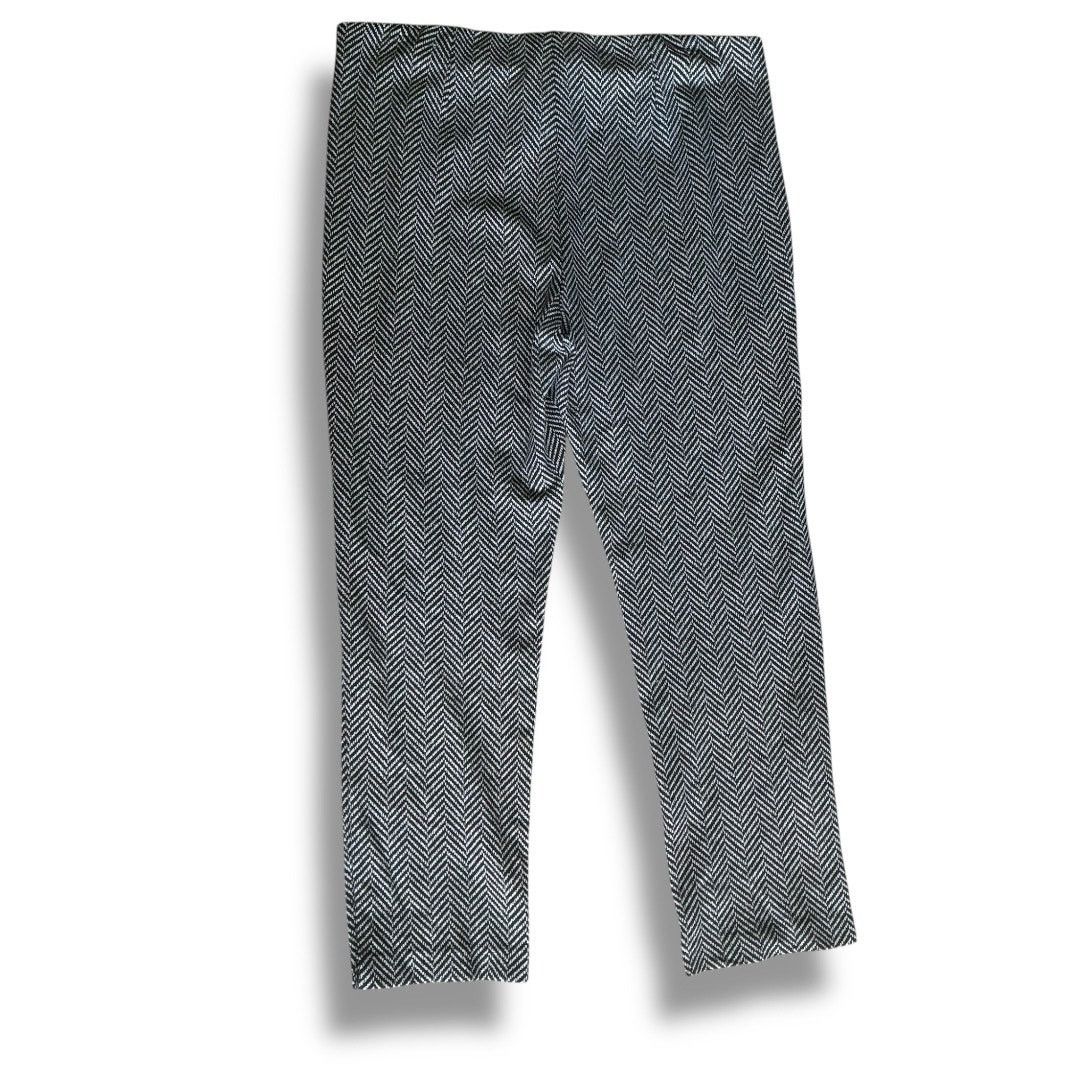 Chicos Chico's Juliet ankle herringbone high rise flat front pants Size 36" / US 14 / IT 50 - 4 Thumbnail