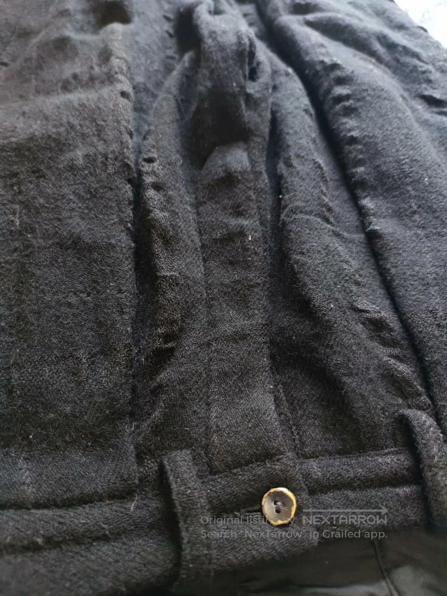 Araki Yuu Araki Yuu Black Wool Trousers. Size US 30 / EU 46 - 5 Thumbnail