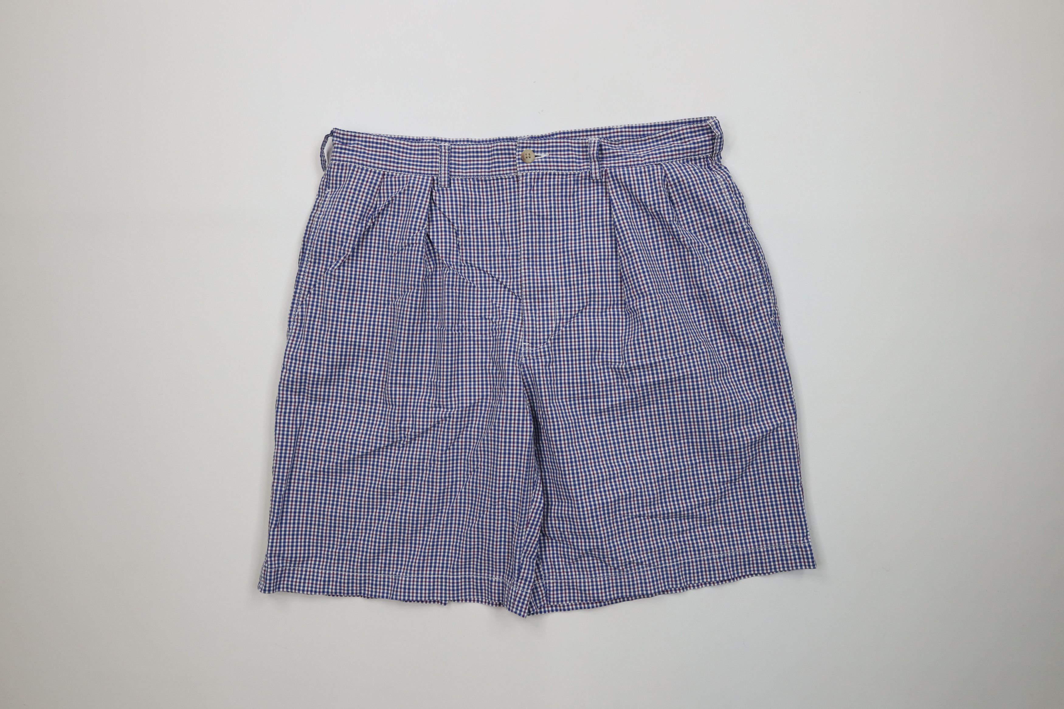 Ralph Lauren Vintage 90s Ralph Lauren Golf Chino Shorts Plaid Cotton Size US 34 / EU 50 - 1 Thumbnail