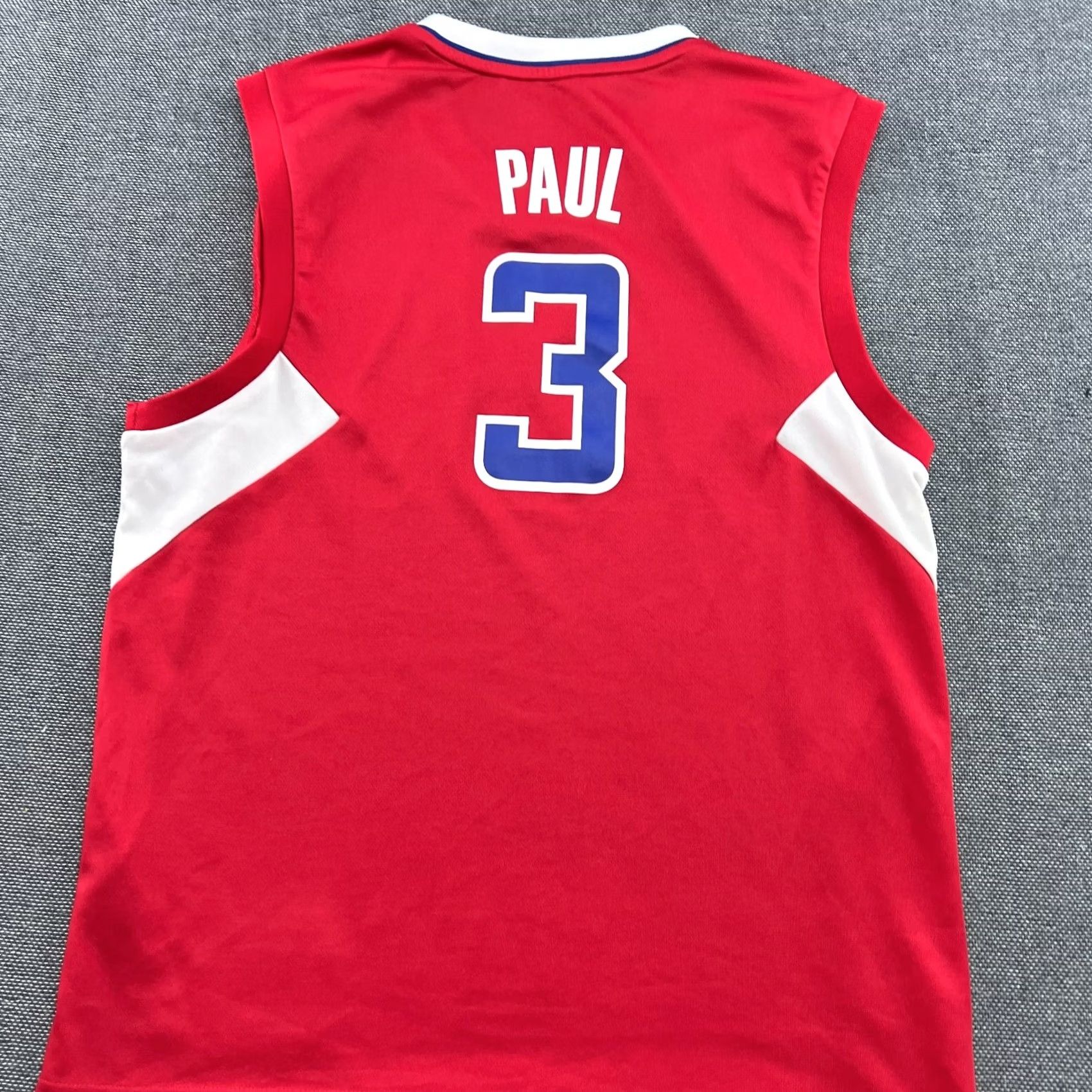 Adidas adidas LA Clippers Chris Paul 2013 Basketball Jersey Tank Mens Medium Red Polyester Athletic Moisture Wicking Sports Size US M / EU 48-50 / 2 - 4 Thumbnail