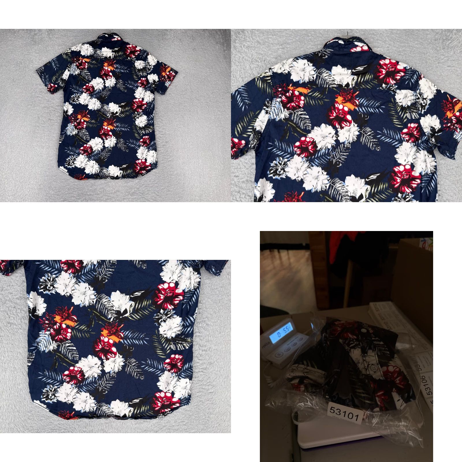 Vintage VINTAGE Free Planet Shirt Men Small Blue White Floral Button Up Cotton Blend Hawaiian Size US S / EU 44-46 / 1 - 9 Thumbnail