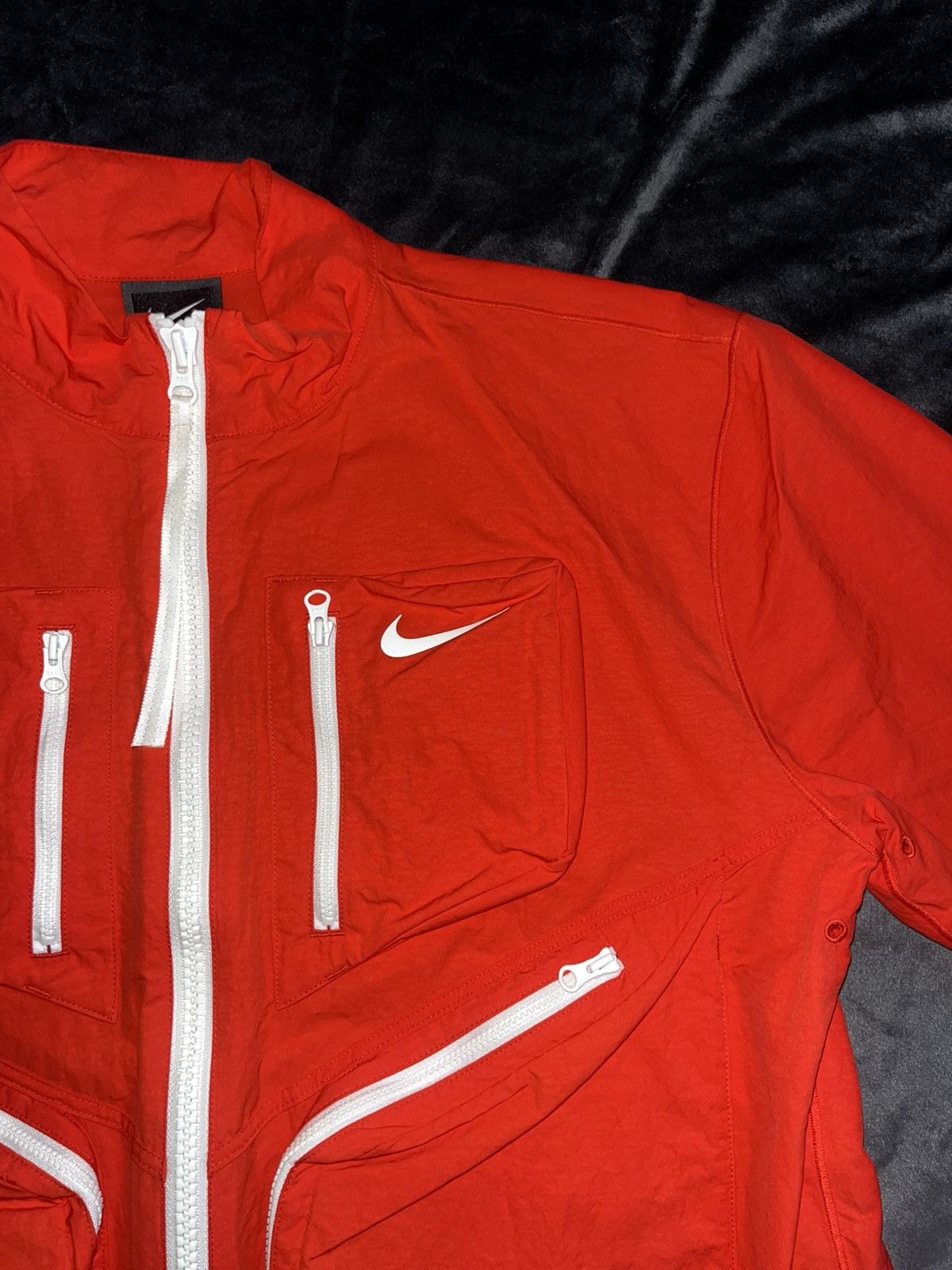 Nike Nike Womens Sportswear Tech Pack Jacket Red/Orange Size M / US 6-8 / IT 42-44 - 3 Thumbnail