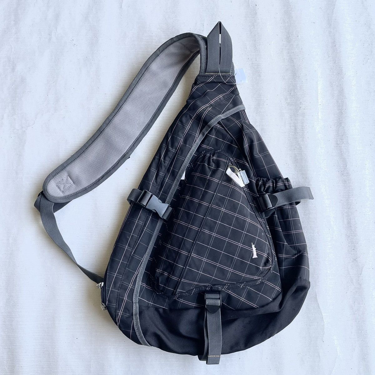 Japanese Brand East Boy Checkered Multi Pocket Gorpcore Crossbody Bag Size ONE SIZE - 11 Thumbnail