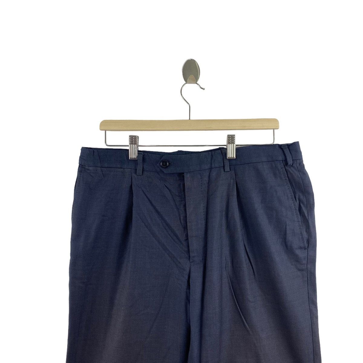 Armani Vintage ARMANI COLLEZIONI Italy Straight Cut Casual Trousers Size US 36 / EU 52 - 2 Thumbnail