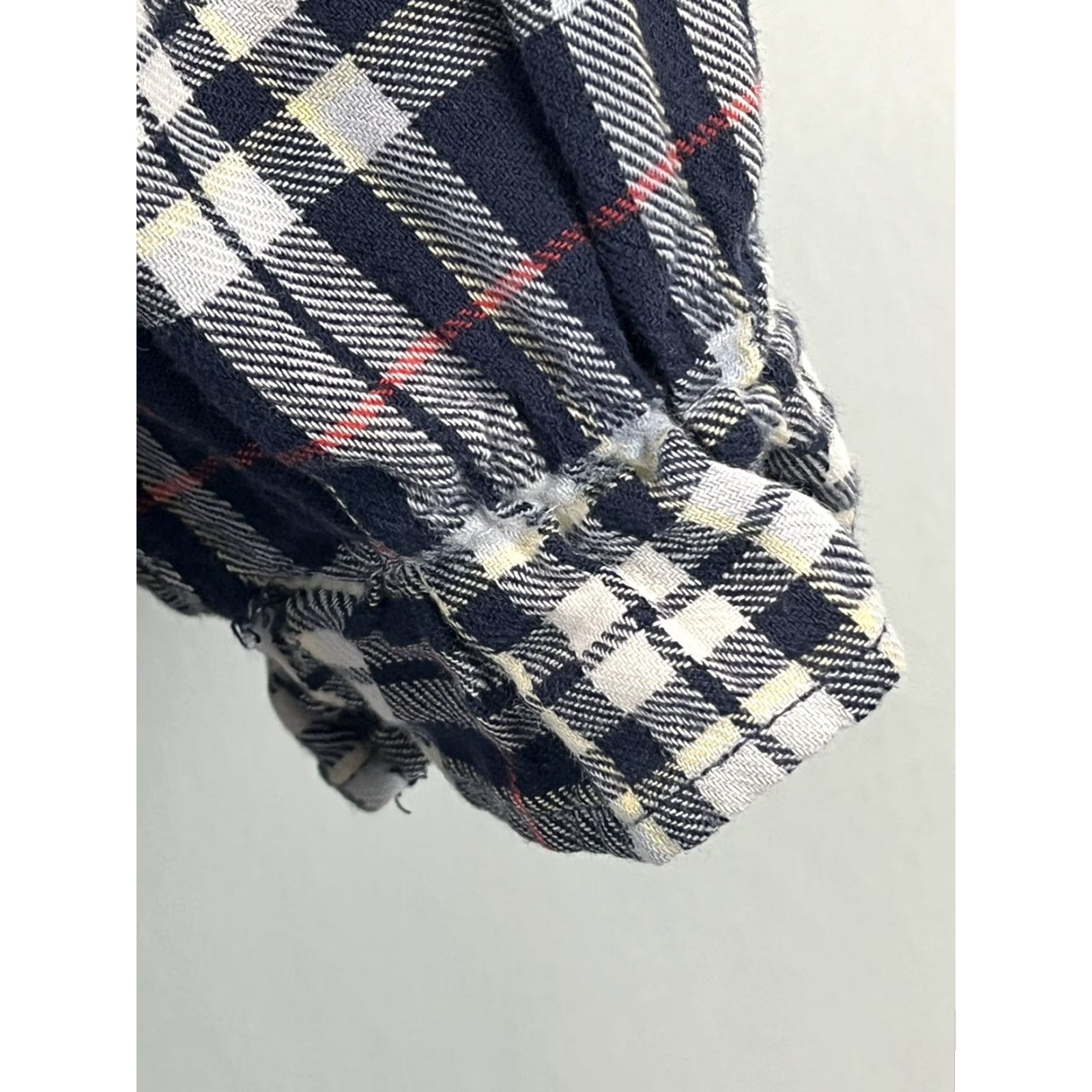 Talbots VINTAGE Talbots Gown Nightgown Flannel Plaid Long Sleeve Empire Waist 51" Blue 90s Womens Regular Size N/A Size ONE SIZE - 6 Thumbnail