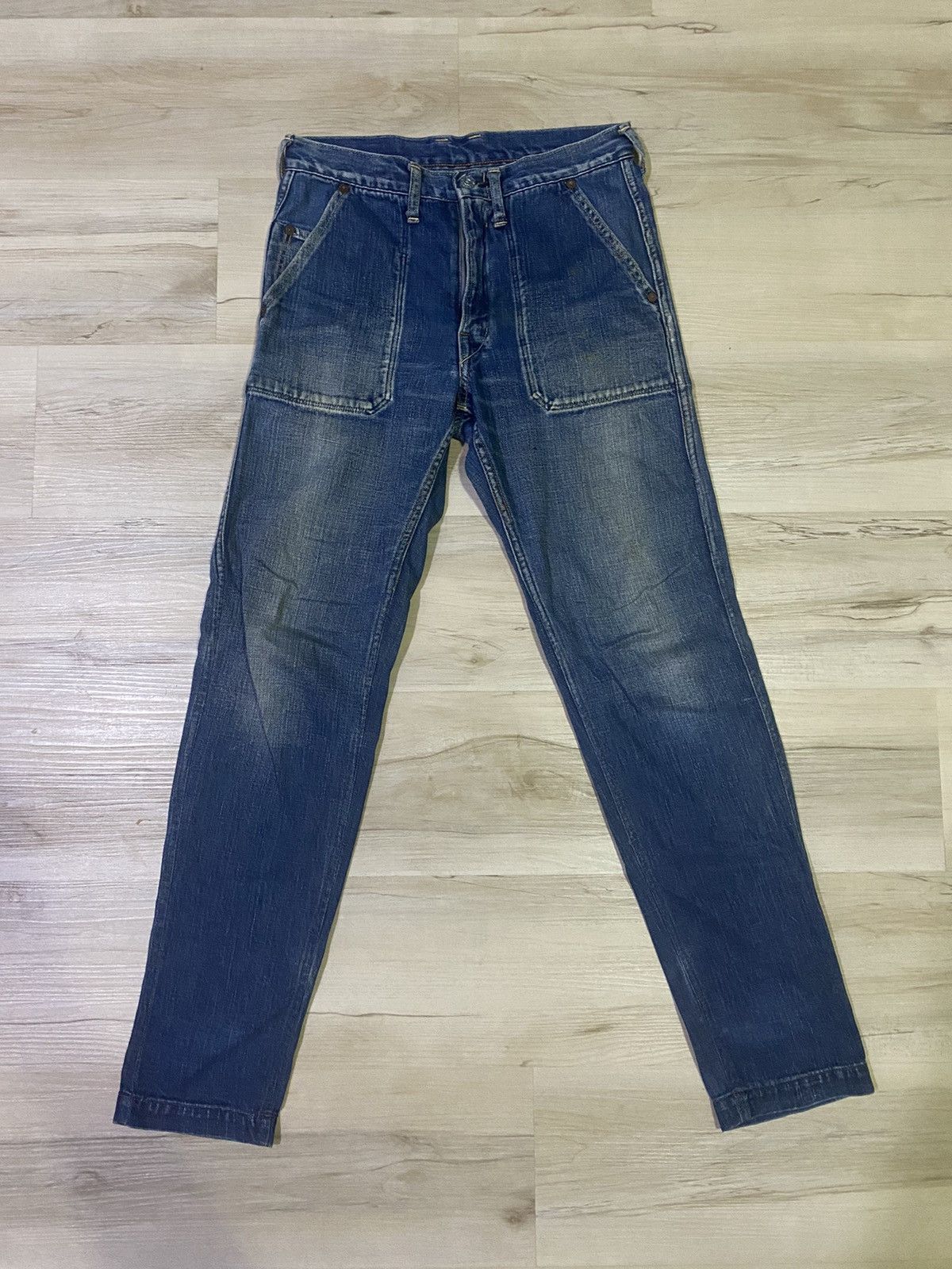 45rpm × If Six Was Nine Vintage 45rpm distressed denim Size US 29 - 1 Thumbnail