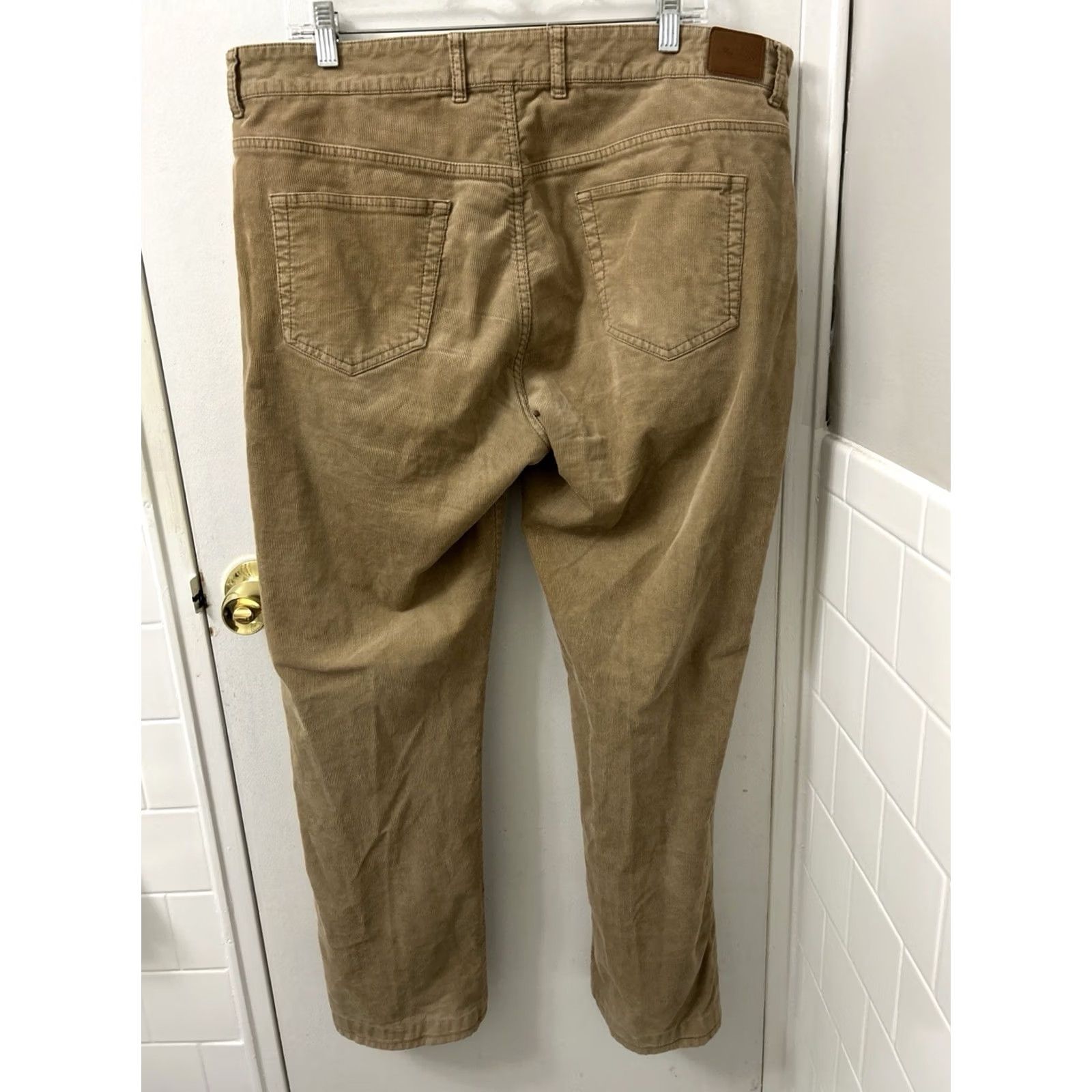 Peter Millar Peter Millar Corduroy Pants Mens 38x30 Brown Straight Leg Trousers Chino Casual Workwear Size US 38 / EU 54 - 7 Thumbnail