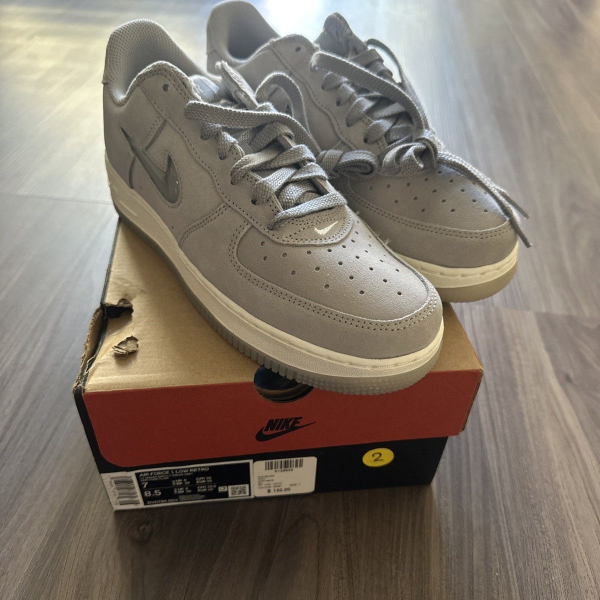 Nike Nike Air Force 1 Low Retro Smoke Grey Sz 7 New – Box Dented Size US 7 / EU 40 - 1 Thumbnail