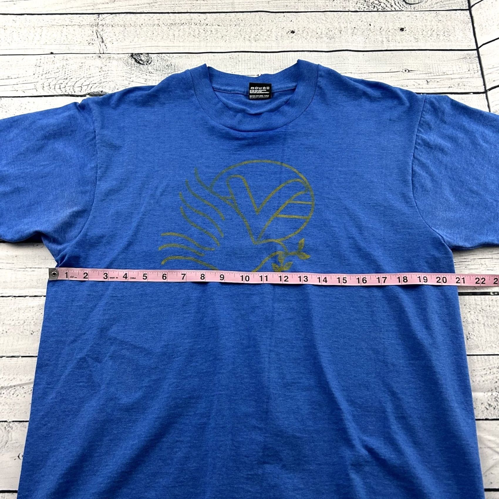 Fruit Of The Loom Vintage Fruit Of The Loom Best Single Stitch Dove Short Sleeve T Shirt Mens L BlueXS? Size US L / EU 52-54 / 3 - 3 Thumbnail