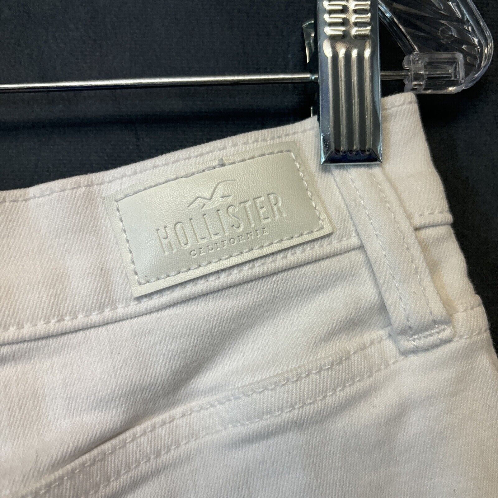 Hollister Hollister Cut Off Jean Short Jort Women Size 31 White Booty Size 31" - 8 Thumbnail