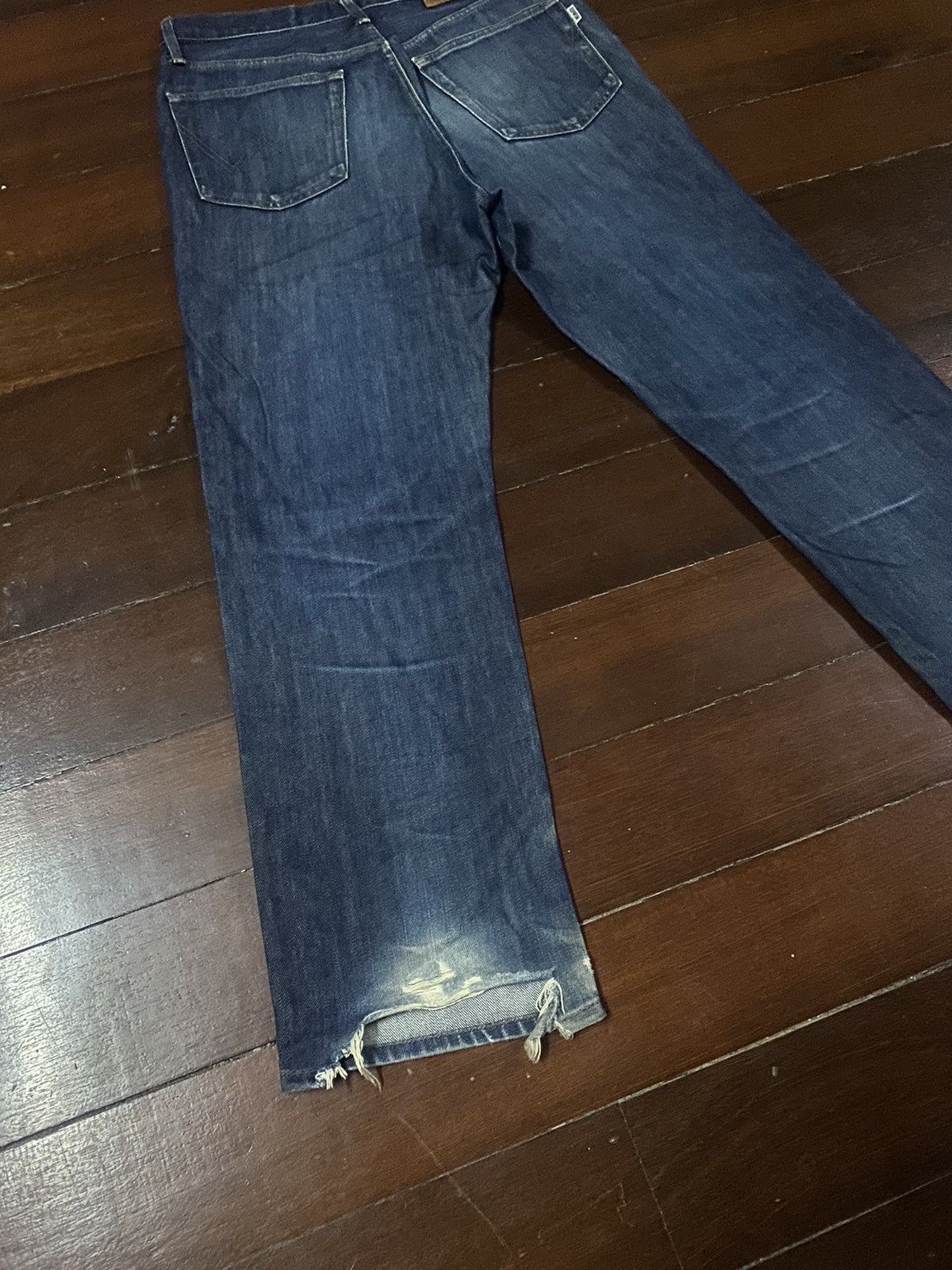 Edwin × Japanese Brand FIRE 🔥 VINTAGE EDWIN 404 distressed Size US 33 - 8 Thumbnail
