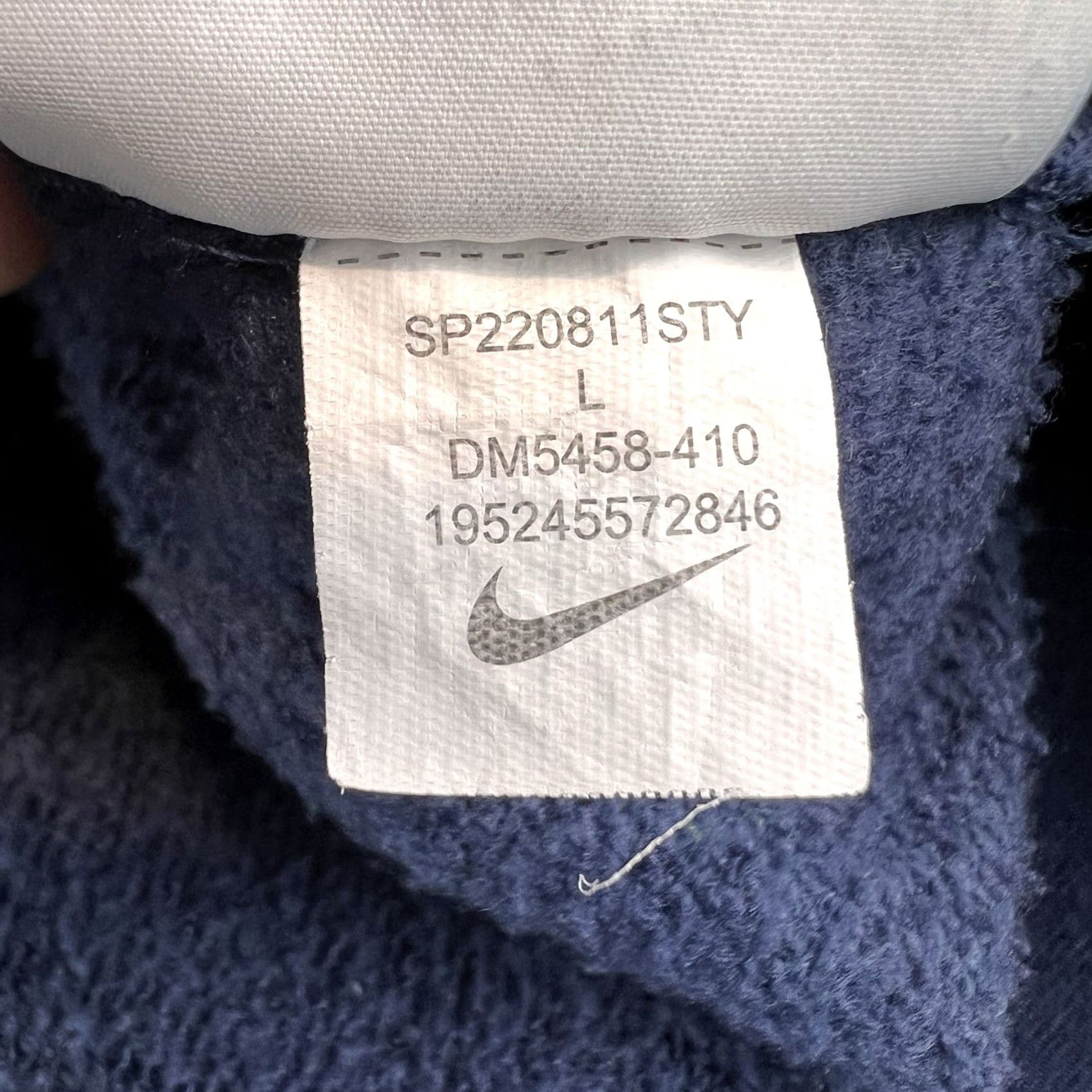 Nike Nike Sportswear Hoodie Mens L Blue DM5458-410 Swoosh Logo Fleece Pullover Hooded Size US L / EU 52-54 / 3 - 4 Thumbnail