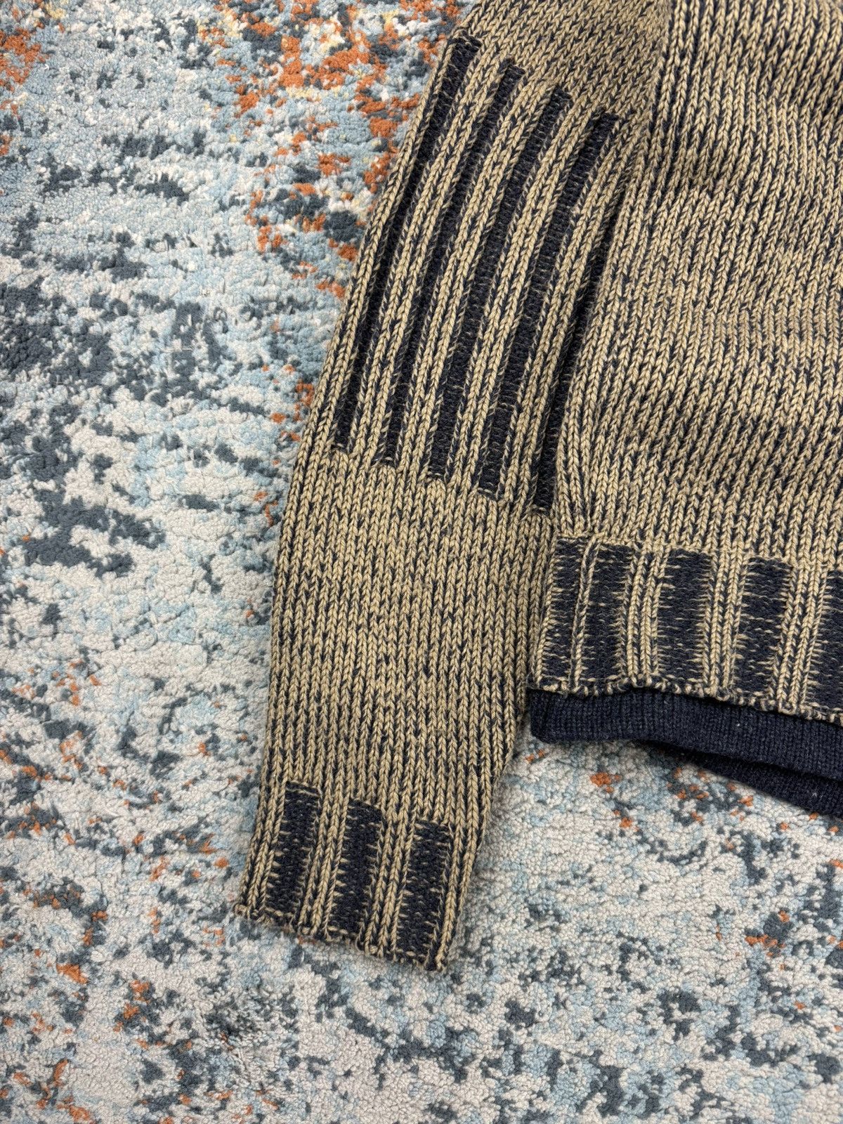Schott × Vintage Vintage 90s Schott NYC military gear heavy zip knit sweater Size US L / EU 52-54 / 3 - 10 Thumbnail
