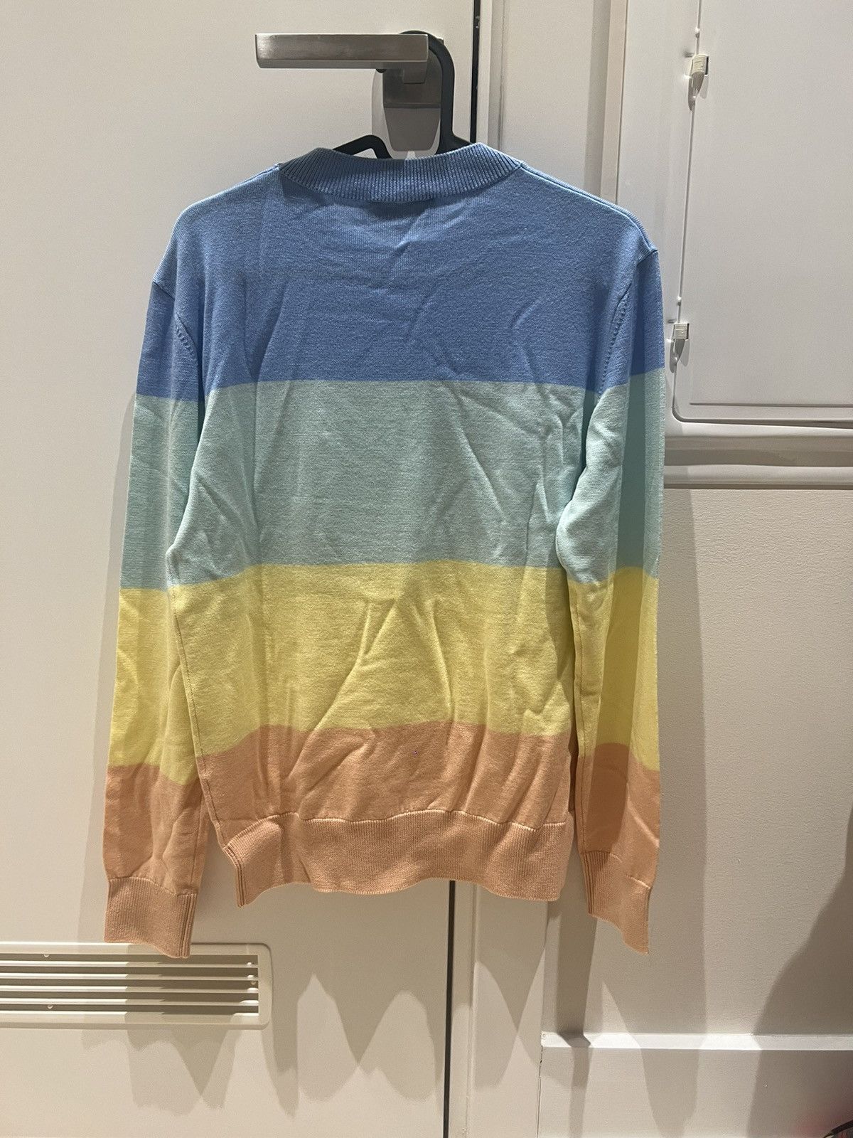 Maison Kitsuné Rainbow Stripe Merino Wool Sweater