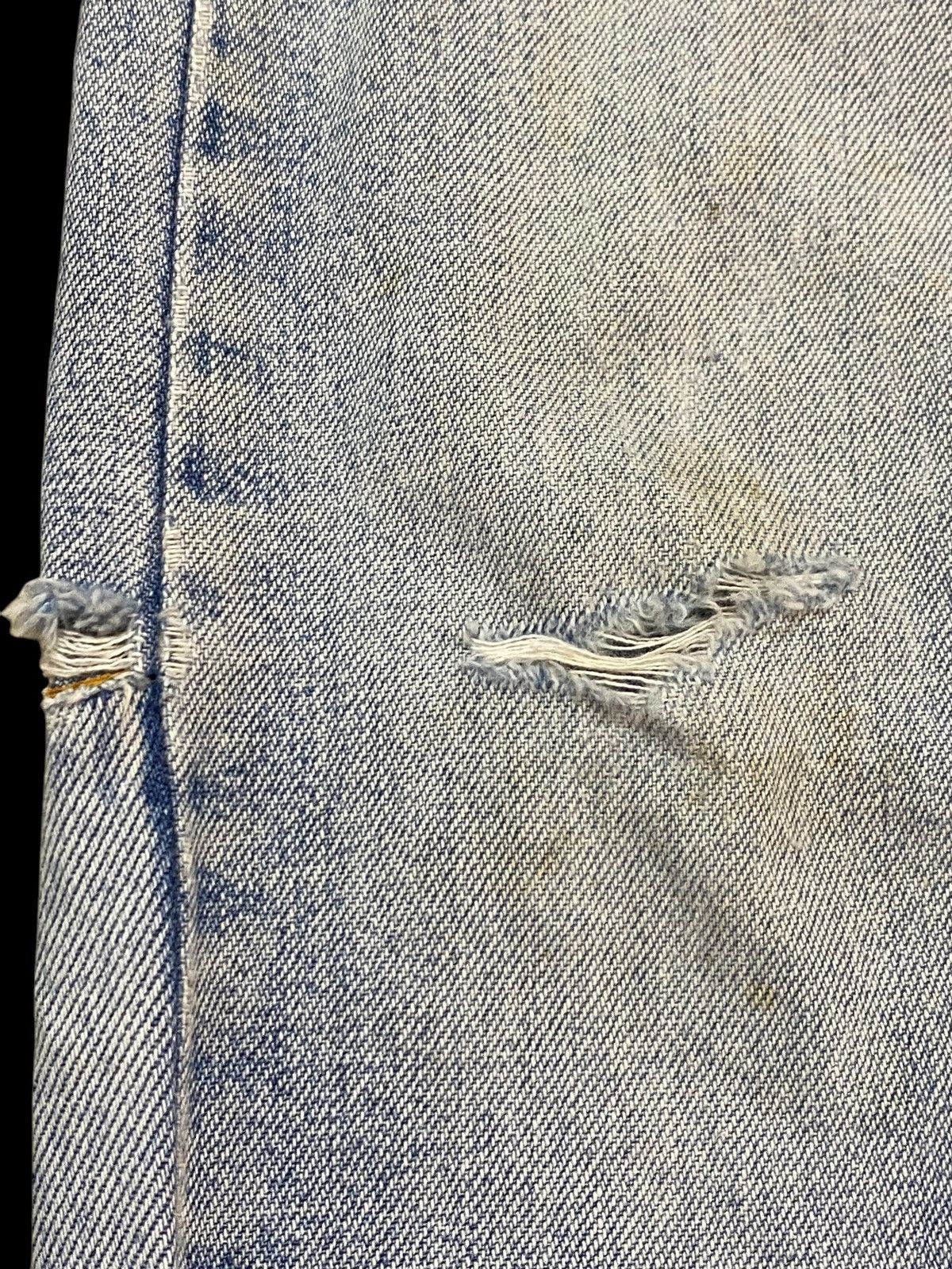 Mason's Vintage Masons by Silver Stone Faded Wash Distressed Jeans Size US 30 / EU 46 - 12 Thumbnail