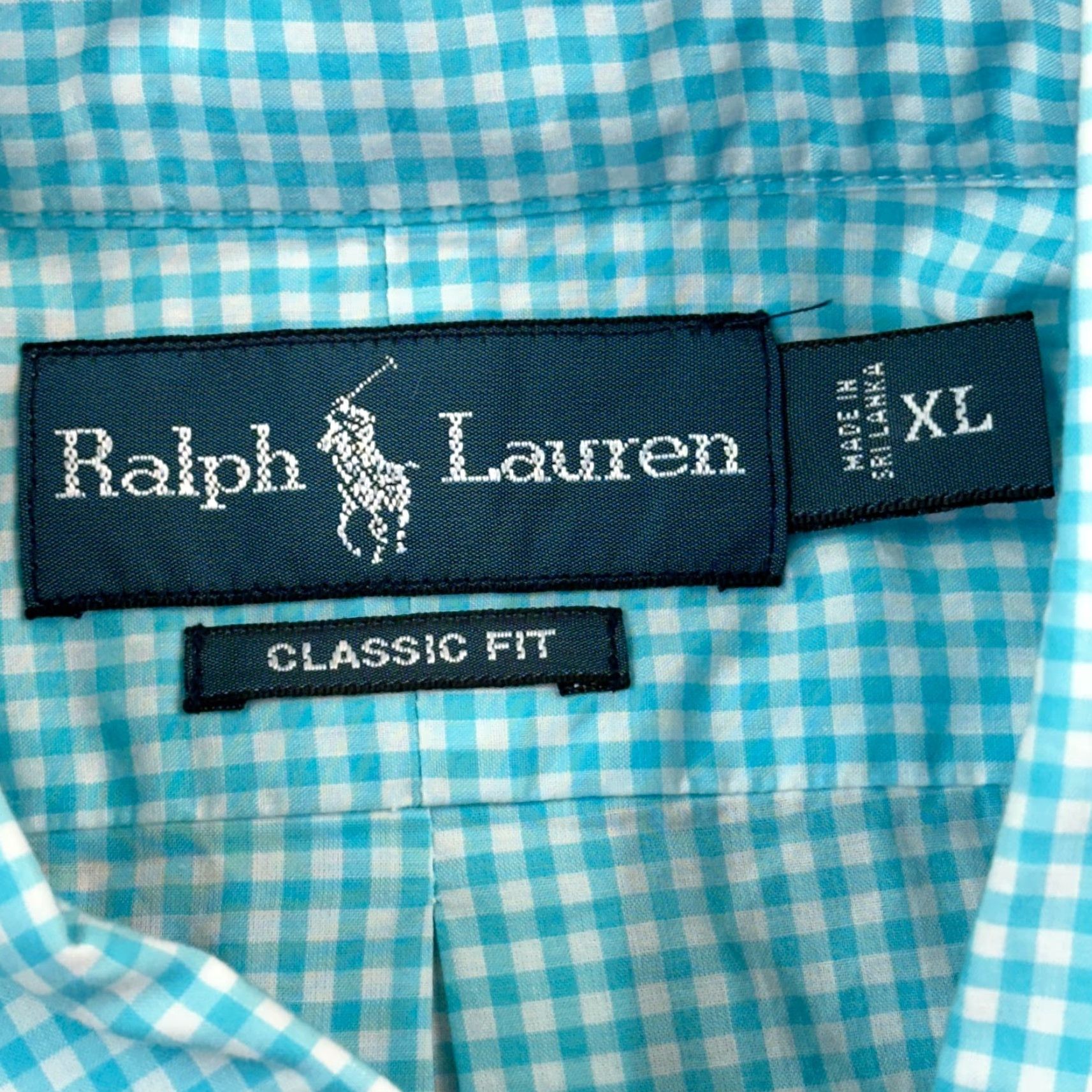 Ralph Lauren Ralph Lauren Shirt Mens XL Blue Gingham Check Classic Fit Long Sleeve Preppy Shirt Size US XL / EU 56 / 4 - 7 Thumbnail
