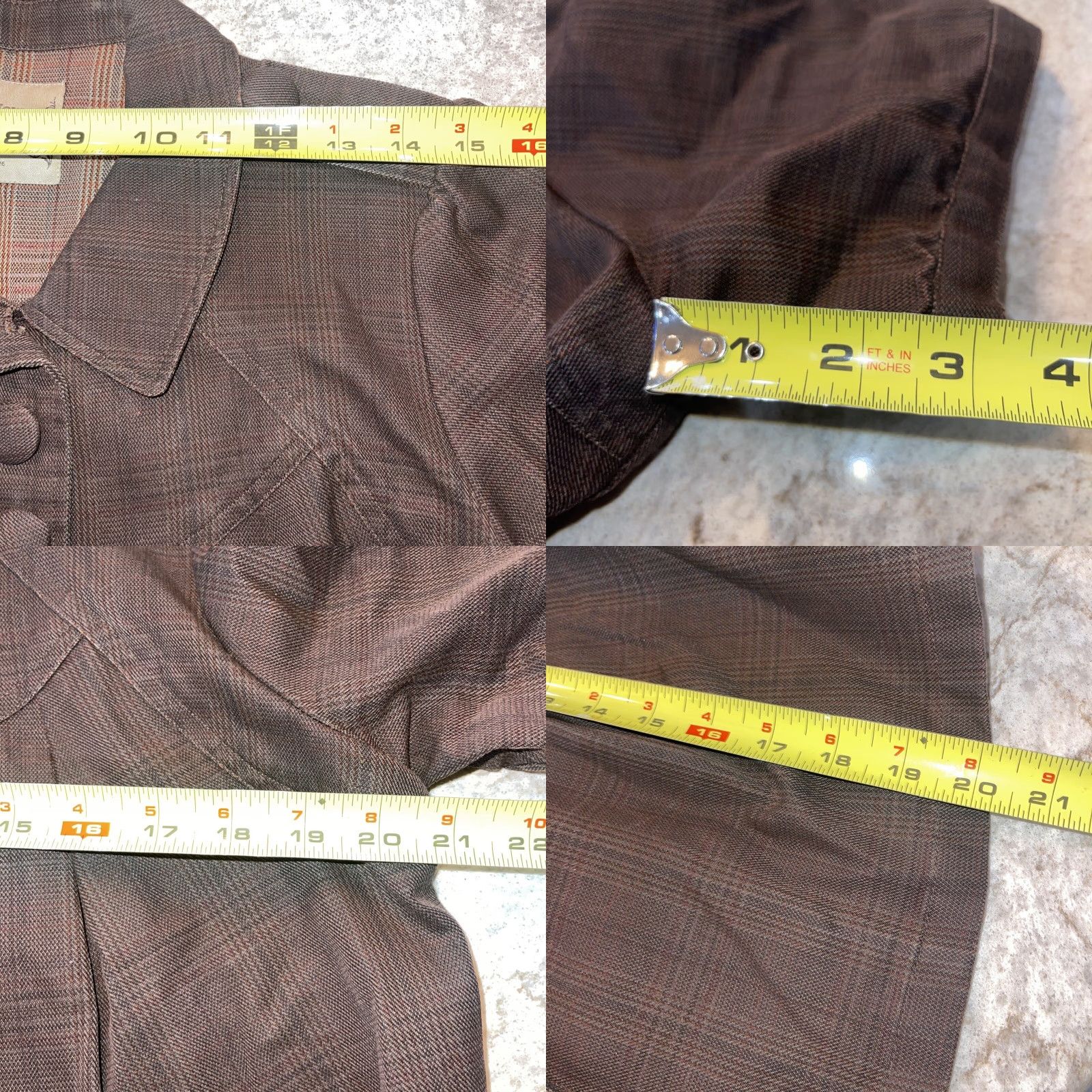 Vintage Ruff Hewn Well Worn Brown Short Jacket Top Womens Size Medium Size L / US 10 / IT 46 - 8 Thumbnail
