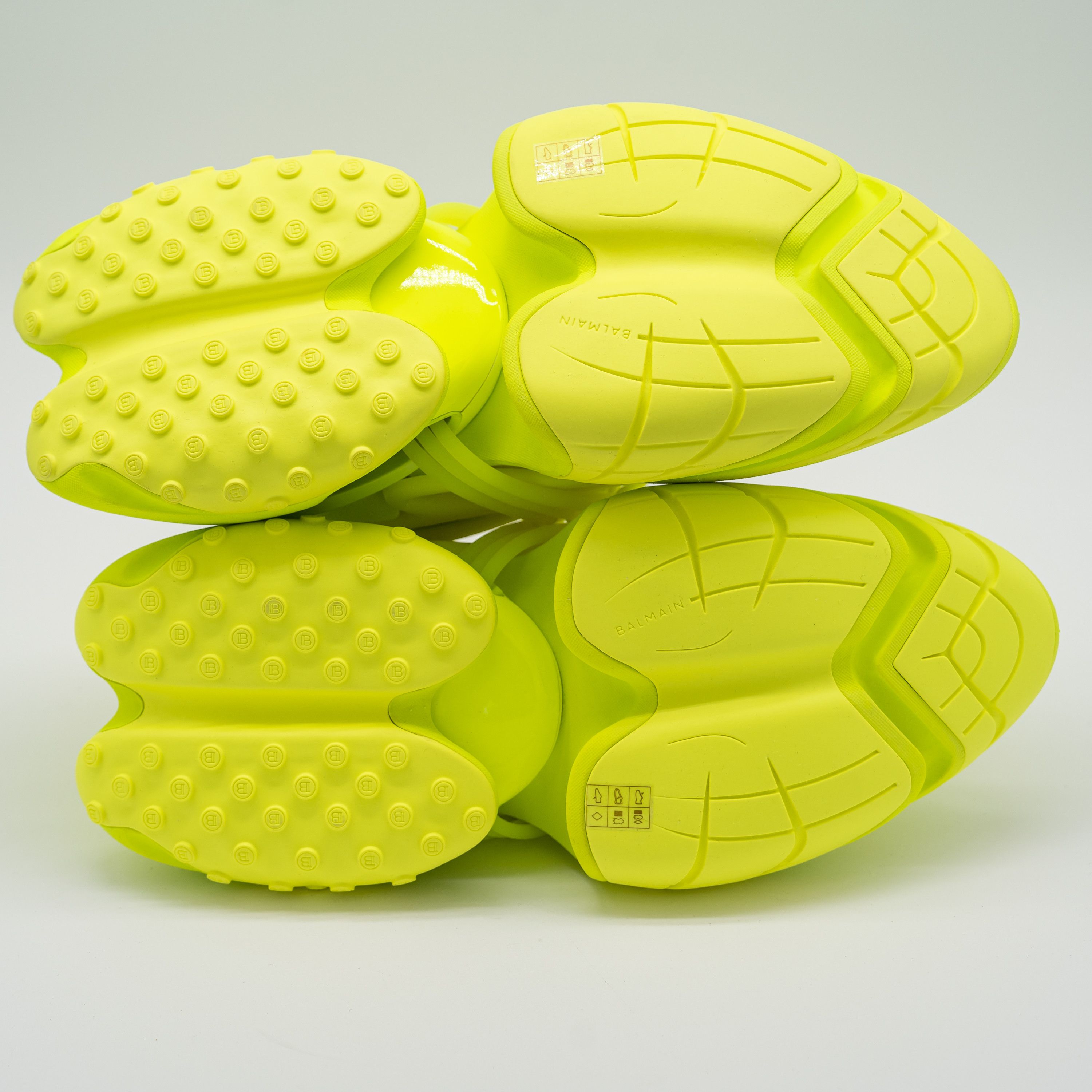 Balmain 45 12 US Balmain Unicorn Neon Green Sneakers Neoprene Size US 12 / EU 45 - 6 Thumbnail
