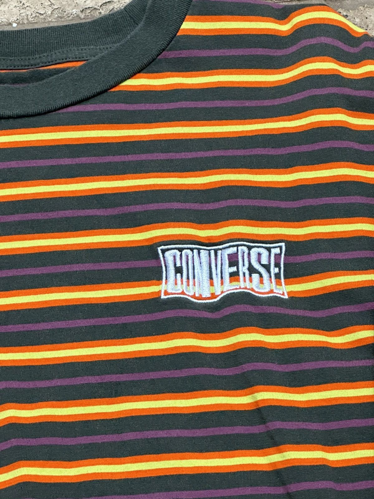 Converse Converse Striped Long Sleeve Classic Standard XXL Size US XXL / EU 58 / 5 - 2 Thumbnail