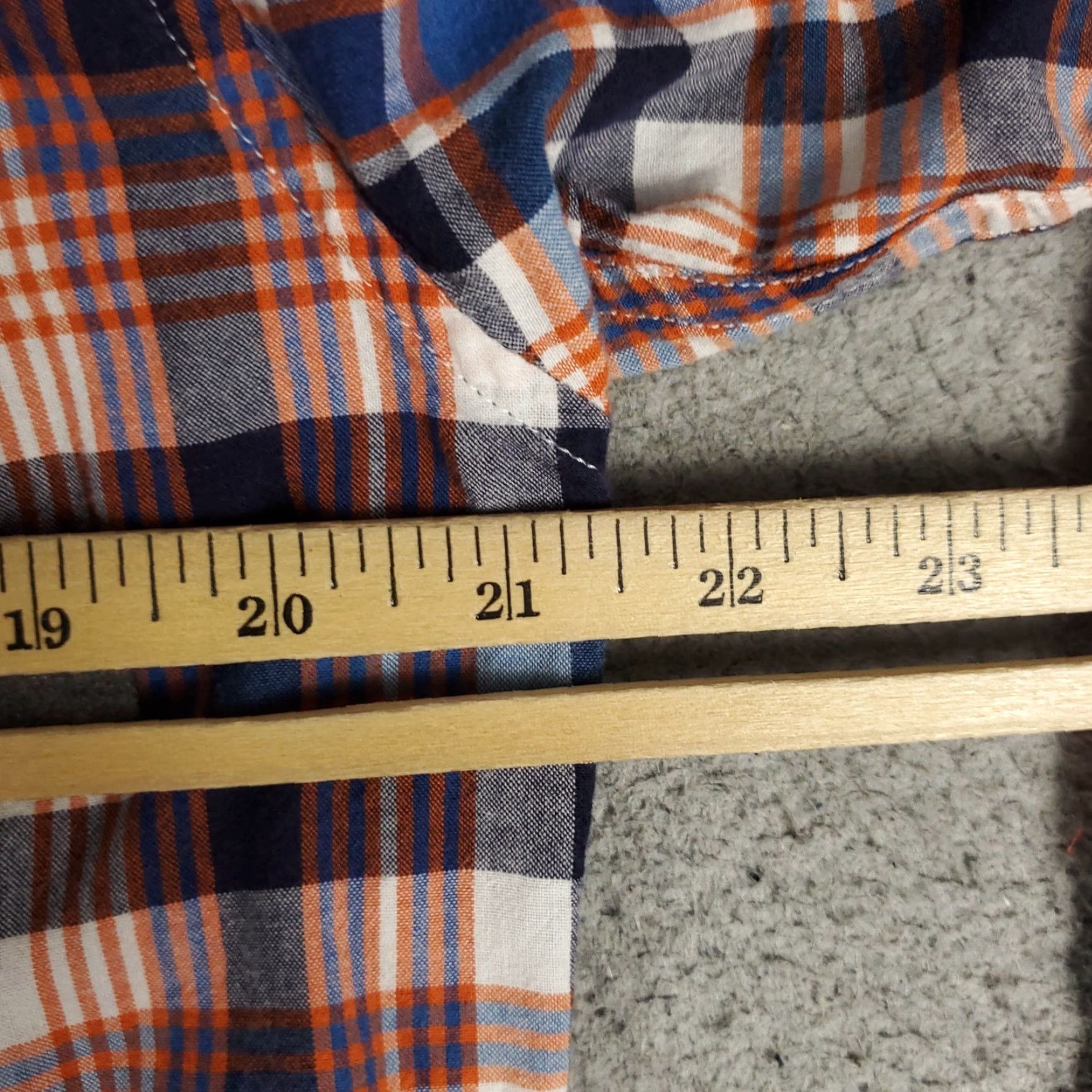 Brooks Brothers Brooks Brothers Shirt Mens Small Blue Orange Plaid Button Up Long Sleeve Casual Formal Workwear Size US S / EU 44-46 / 1 - 5 Thumbnail