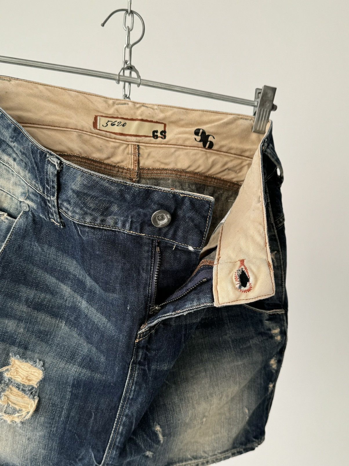 G-Star × Japanese Brand G-Star RAW Jail Long Women’s Mini Jeans Skirt Size 26" / US 2 / IT 38 - 4 Thumbnail