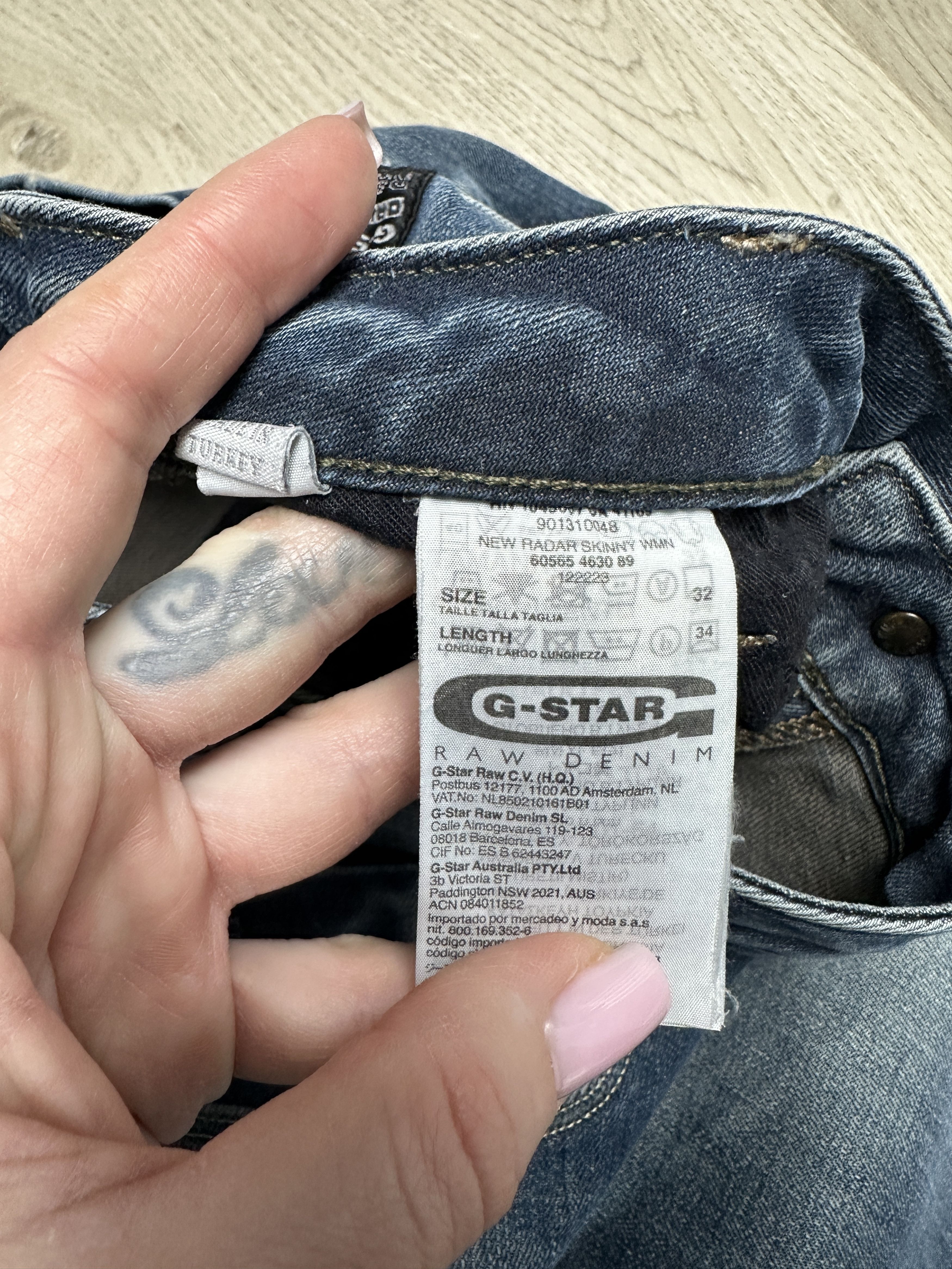 G-Star G Star Raw Womens New Radar Skinny Denim Pants Jeans Size 32" / US 10 / IT 46 - 4 Thumbnail