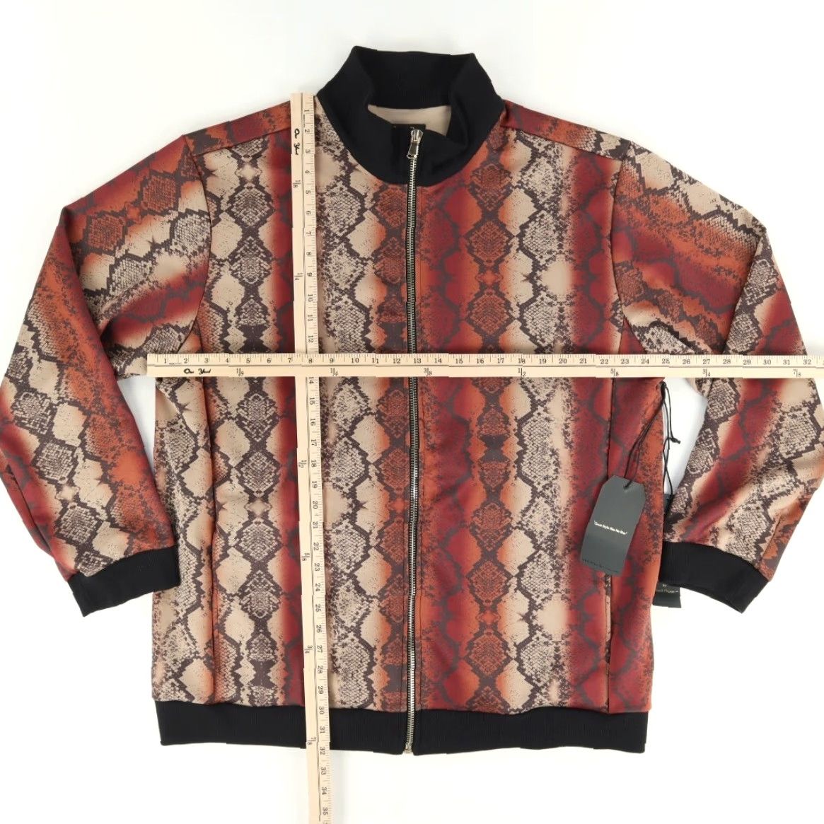 Skin MVP Frank Thomas Snake Skin Stretch Mock Long Sleeve Jacket Men's 2XL Size US XXL / EU 58 / 5 - 3 Thumbnail