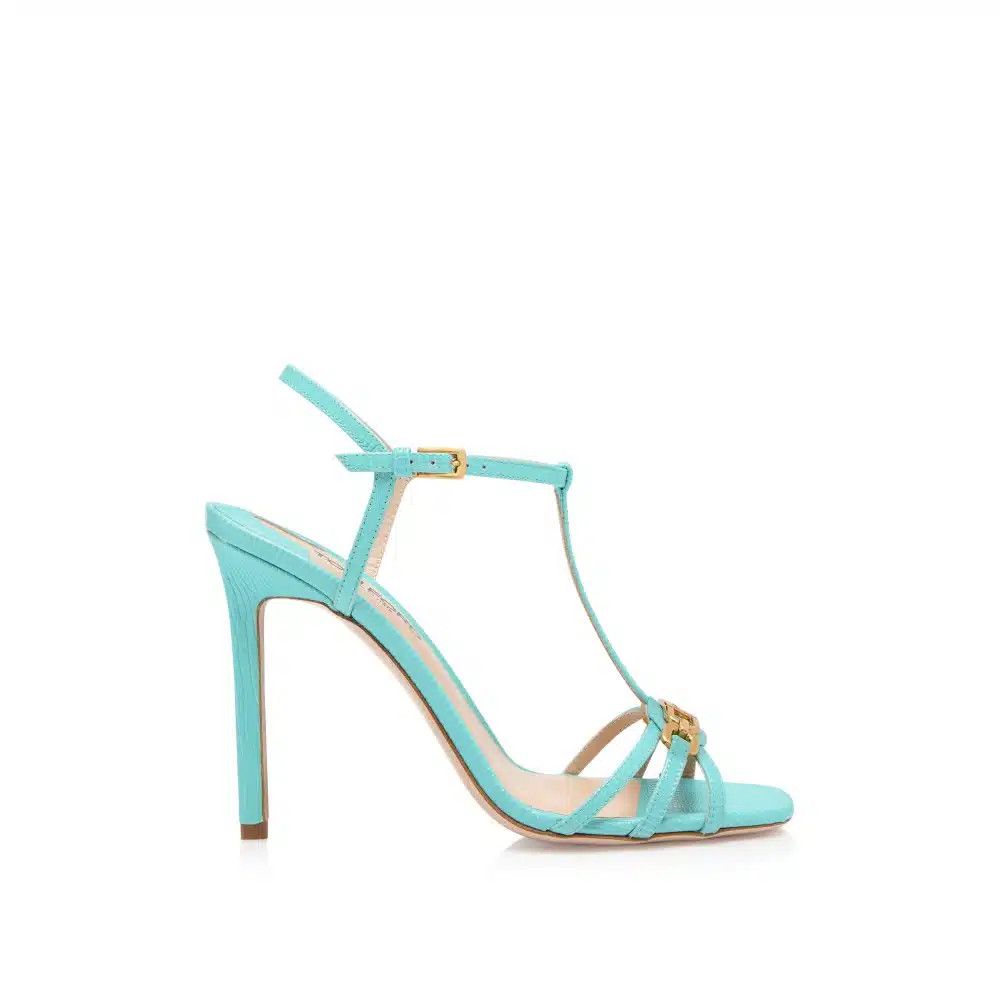 Tom Ford o1loc1c1124 W3386 Hi Heel Sandals in Light Blue Size US 12 / IT 42 - 1 Thumbnail