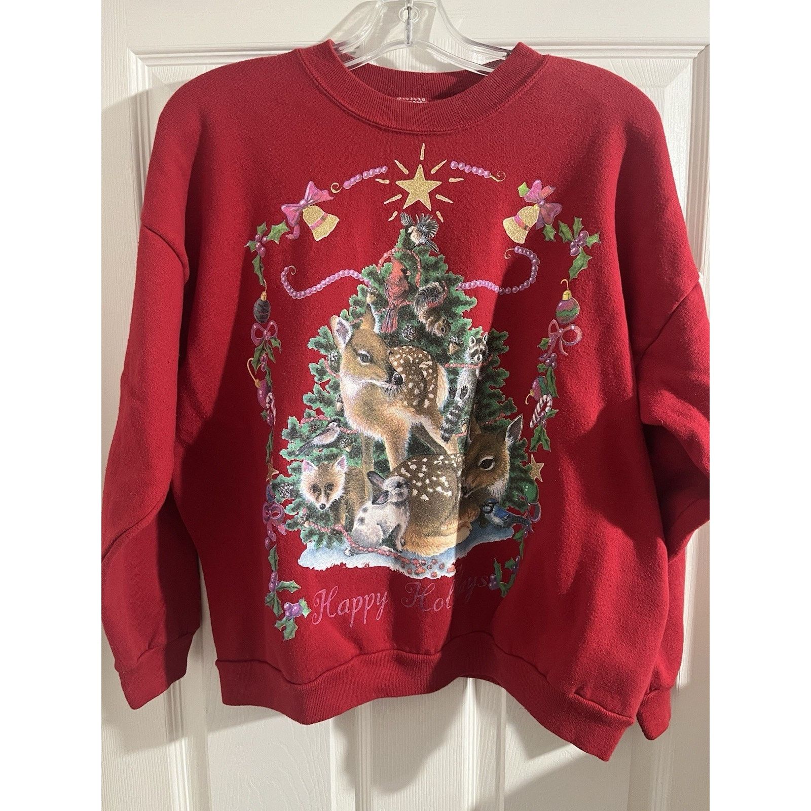Other Sun Sportswear Vintage Happy Holidays Crewneck Red Sz XL Size US XL / EU 56 / 4 - 1 Thumbnail