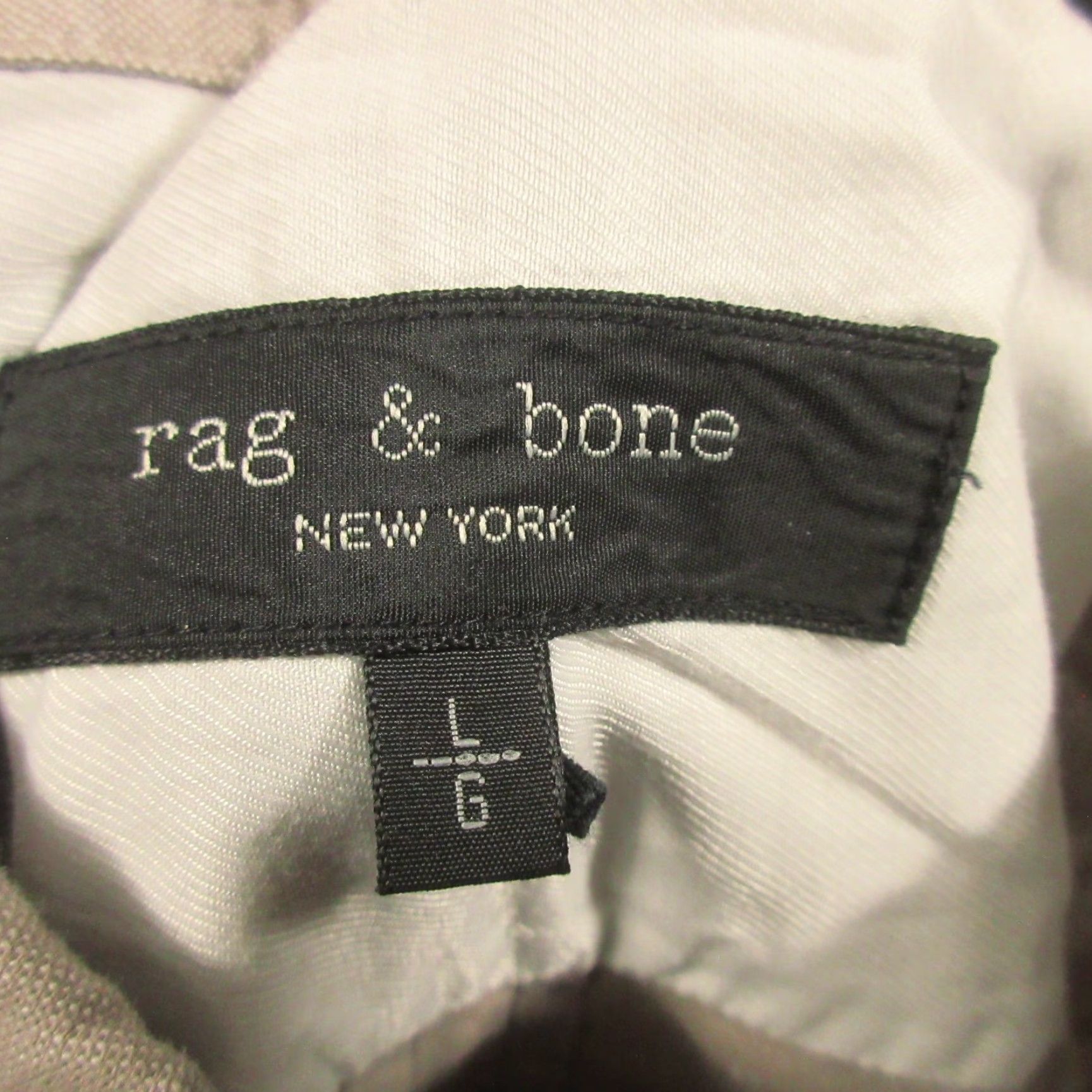 Rag & Bone Rag & Bone Button Down Long Sleeve Shirt Mens L Solid Gray Twill Dress or Casual Size US L / EU 52-54 / 3 - 3 Thumbnail