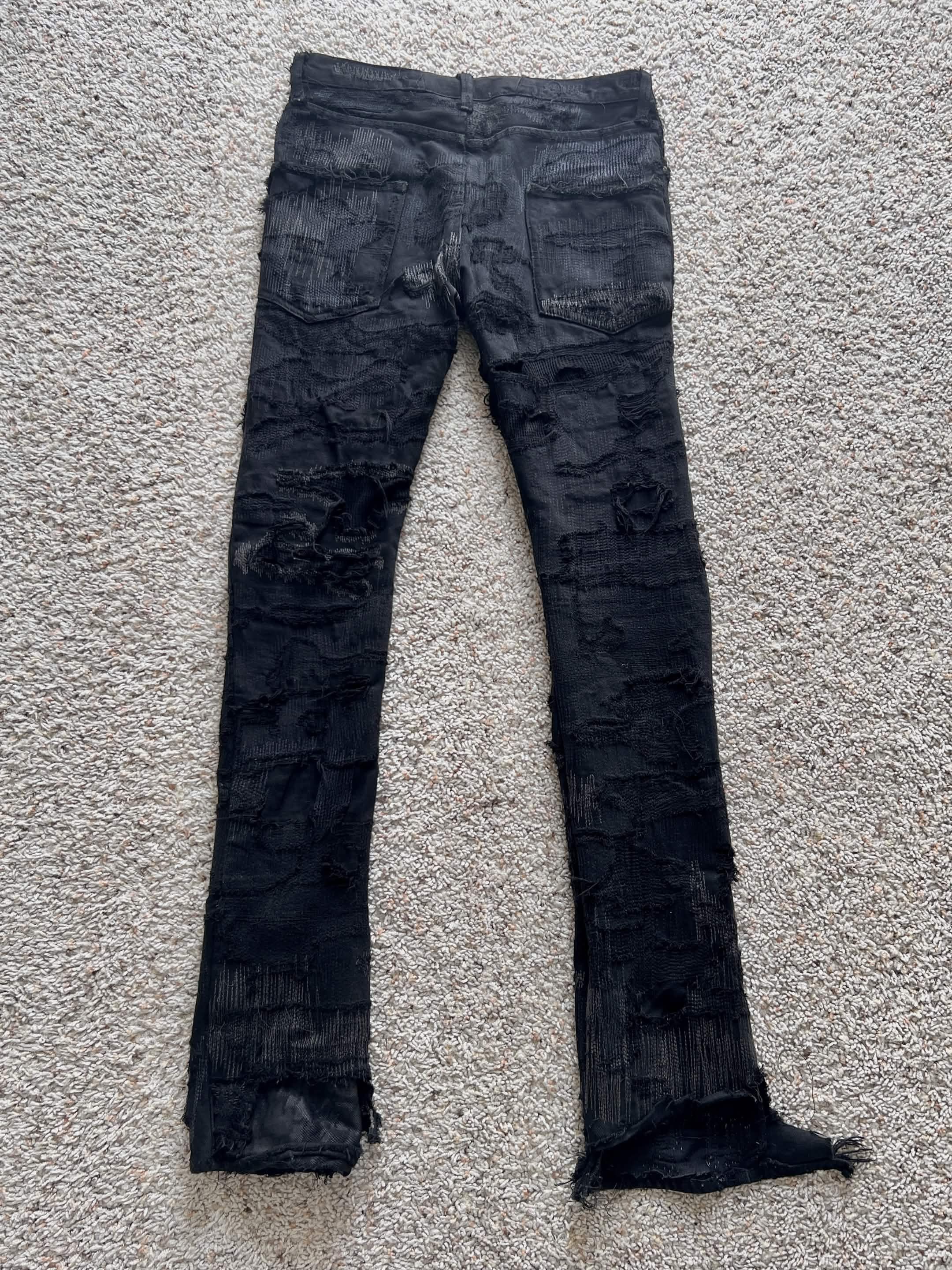 Undercover Undercover 05AW 85 Distressed Denim “Arts & Craft” Size US 32 / EU 48 - 7 Thumbnail
