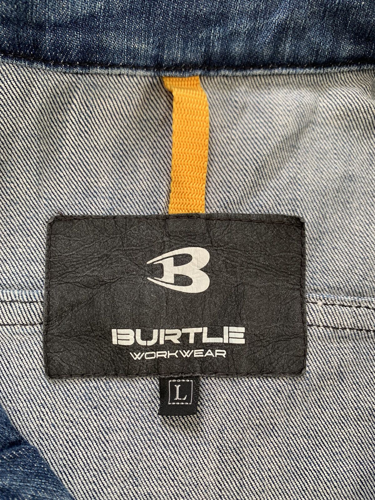 Japanese Brand Burtle Workwear Jacket Denim Like Size US L / EU 52-54 / 3 - 15 Thumbnail