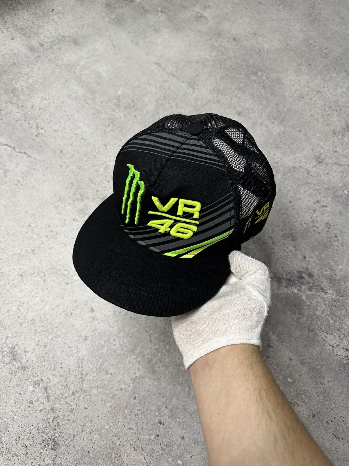 Vintage VR46 Monster Energy Valentino Rossi Monster Embroidery Cap Size ONE SIZE - 1 Thumbnail