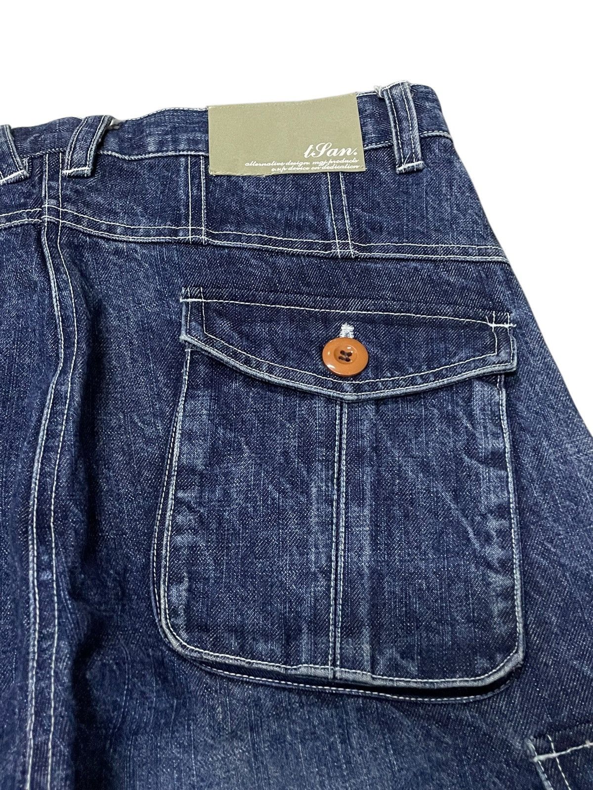 Beauty Beast × Japanese Brand TJan. Japan Panel Baggy Cargo Loose Jeans Size US 36 / EU 52 - 23 Thumbnail