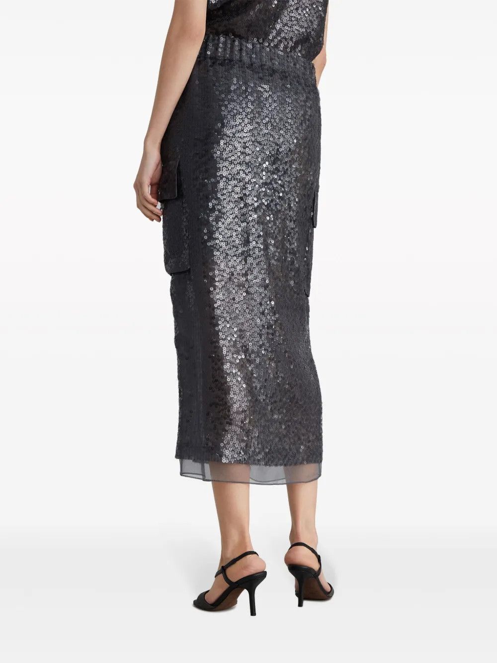 Brunello Cucinelli o1la1rc1a0425 Skirt in Black Size 27" / US 4 / IT 40 - 4 Thumbnail