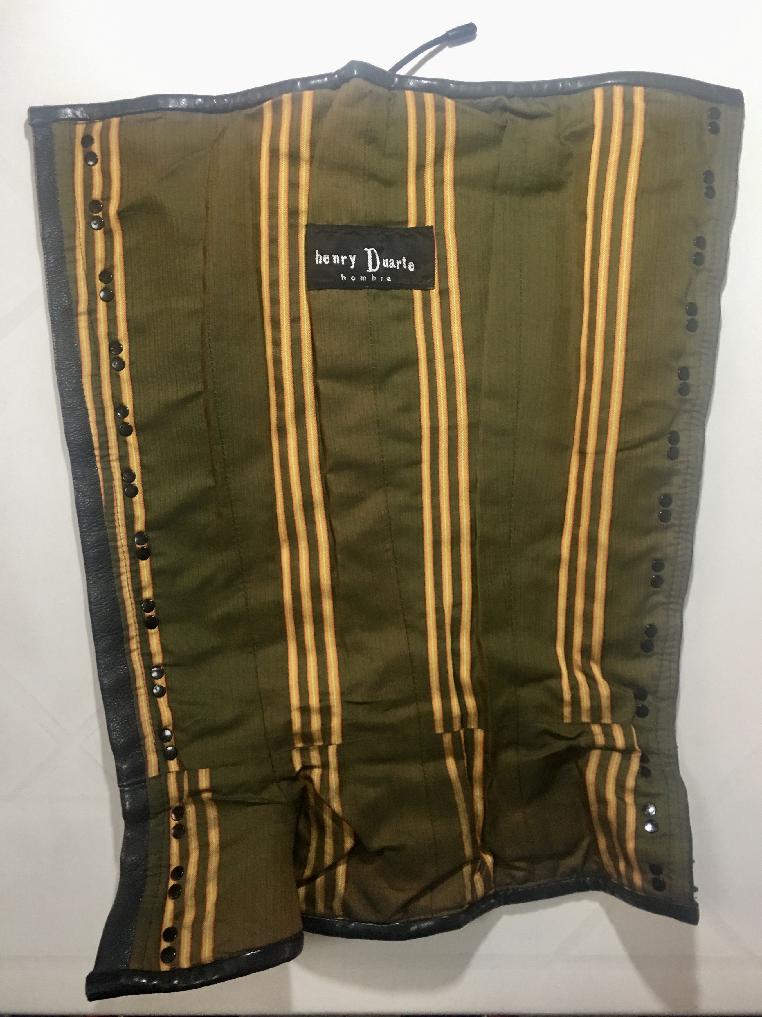 Genuine Leather Henry Duarte Very Rare Spats or Leather Gaiters Size ONE SIZE - 4 Thumbnail