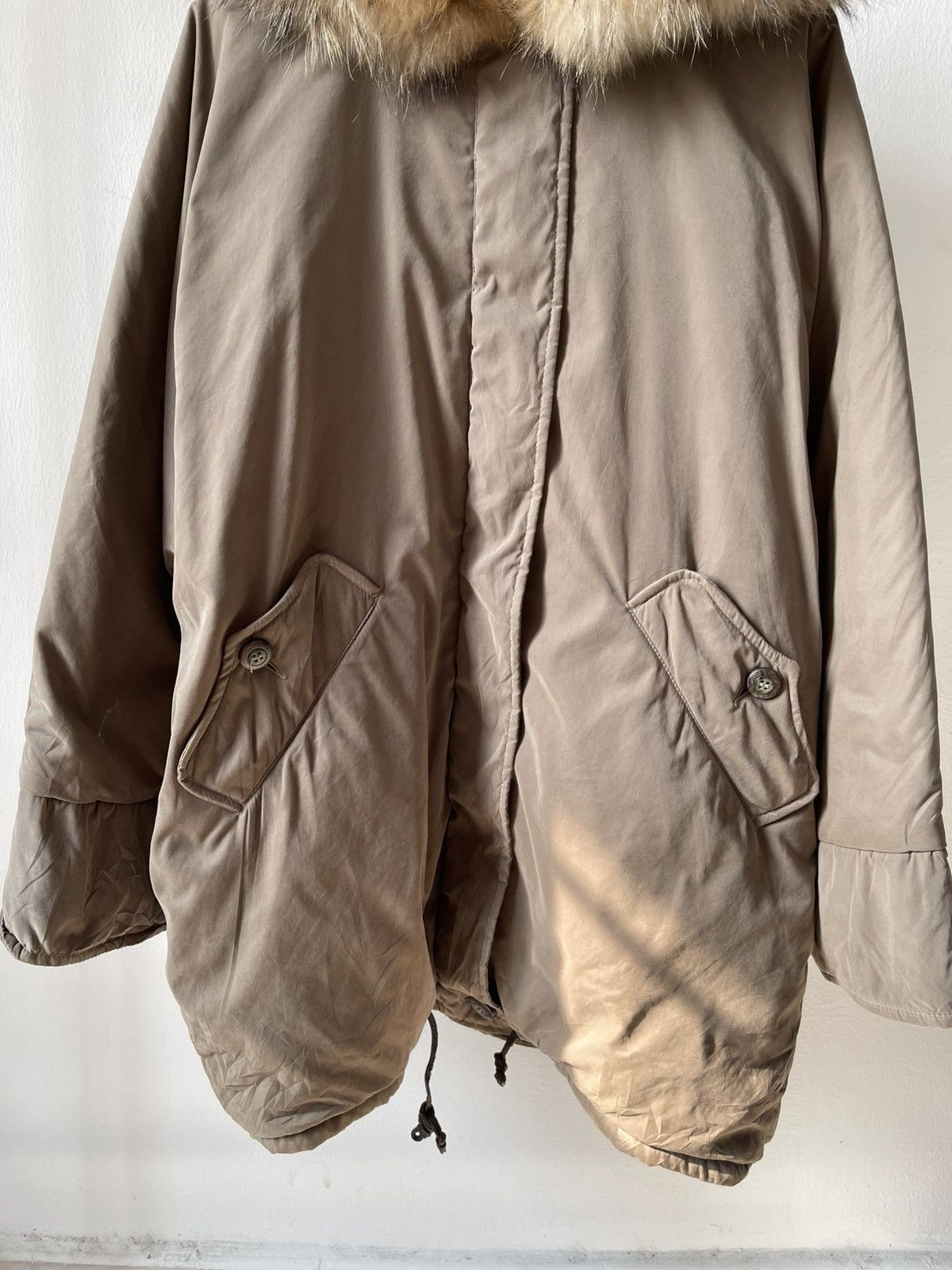 Designer Vintage Max Mara Fur Hoodie Jacket Size US XL / EU 56 / 4 - 4 Thumbnail