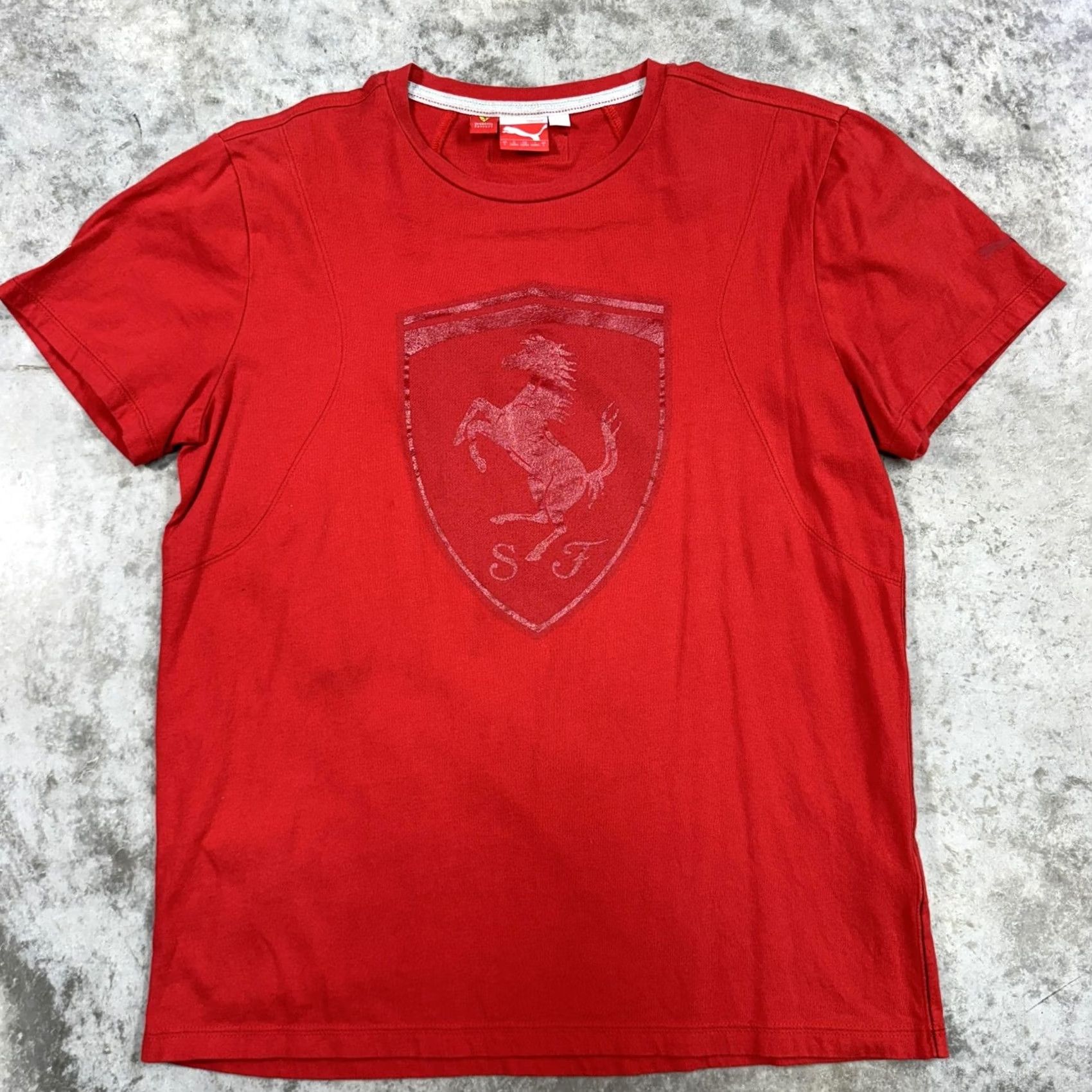 Puma Puma Ferrari Shirt Mens Large Red Scuderia SF Prancing Horse Logo Tee Racing F1 Size US L / EU 52-54 / 3 - 2 Thumbnail