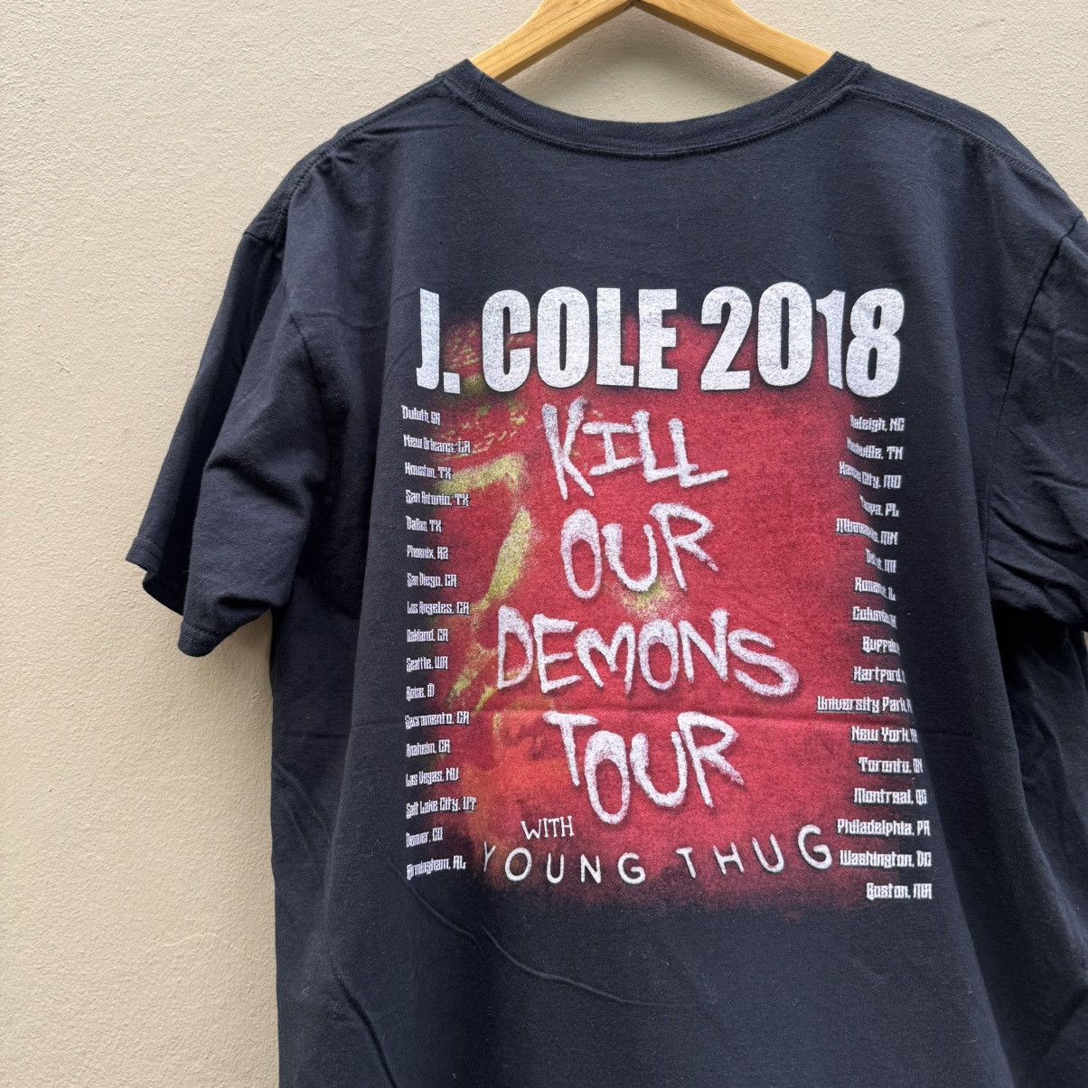Rap Tees J cole 2018 kod tour raptee t shirt Size US XL / EU 56 / 4 - 4 Thumbnail