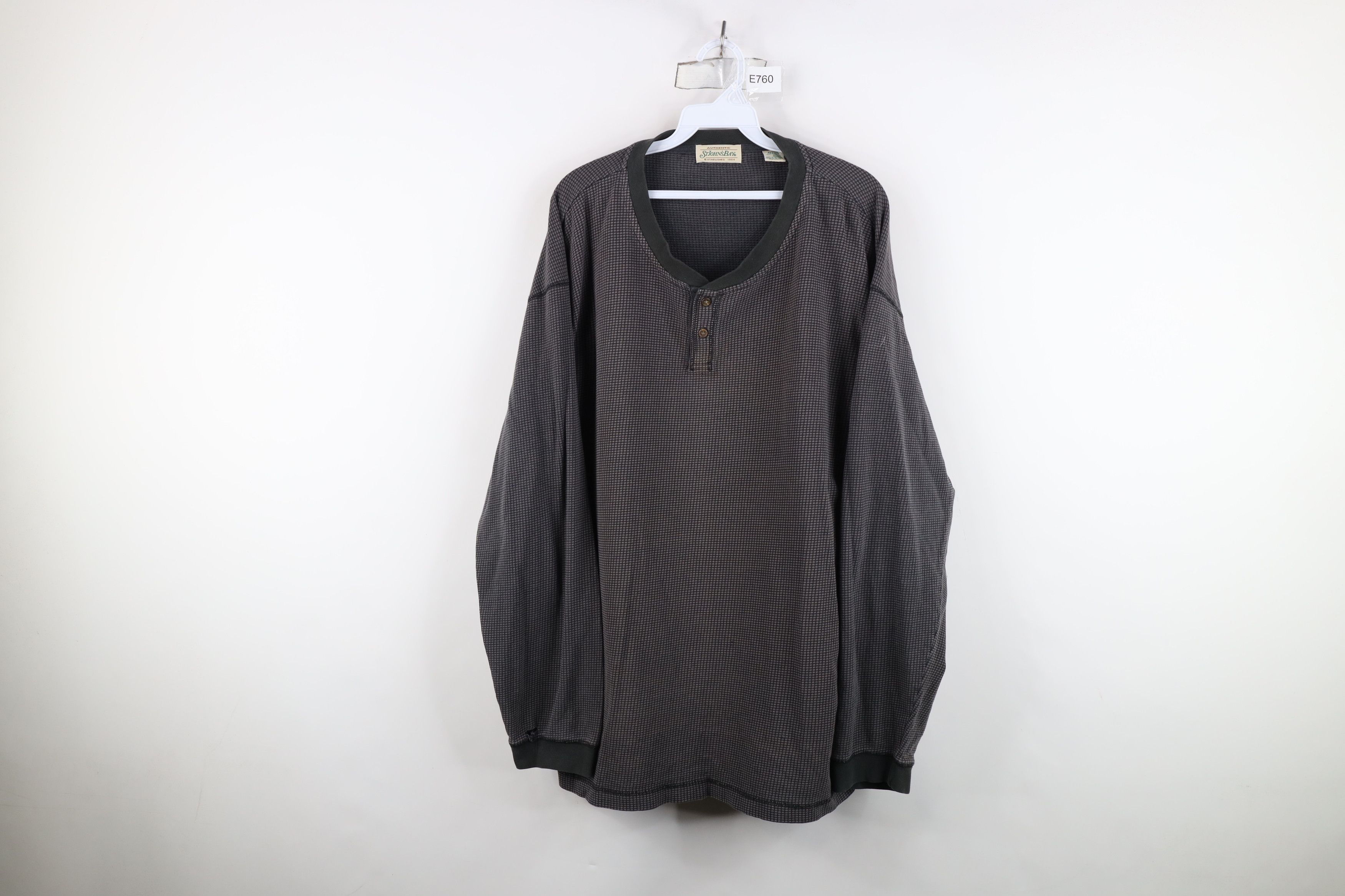 Vintage Vintage 90s Streetwear Knit Long Sleeve Henley T-Shirt Size US XL / EU 56 / 4 - 1 Thumbnail
